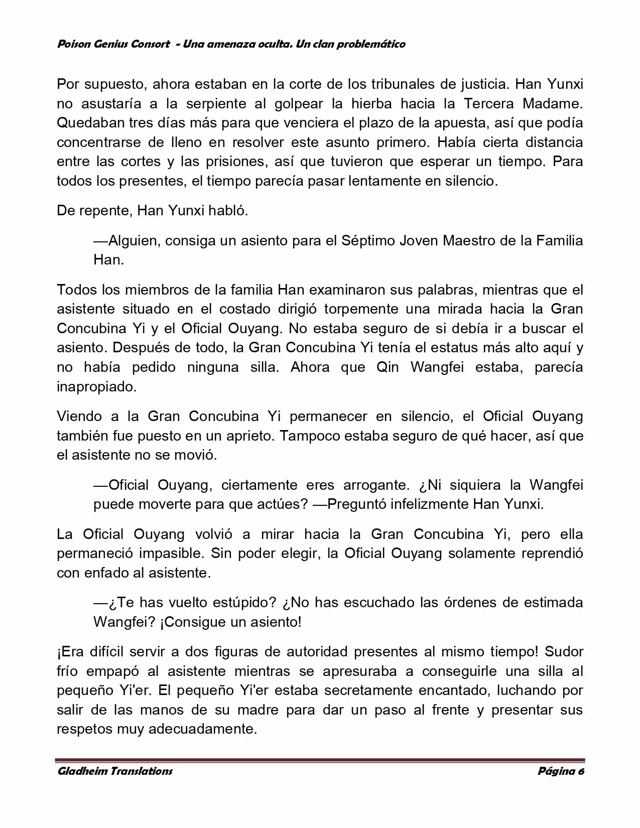 Poison Genious Consort (Novela) - Capítulo 127 - Página 6 - LectorTMOo