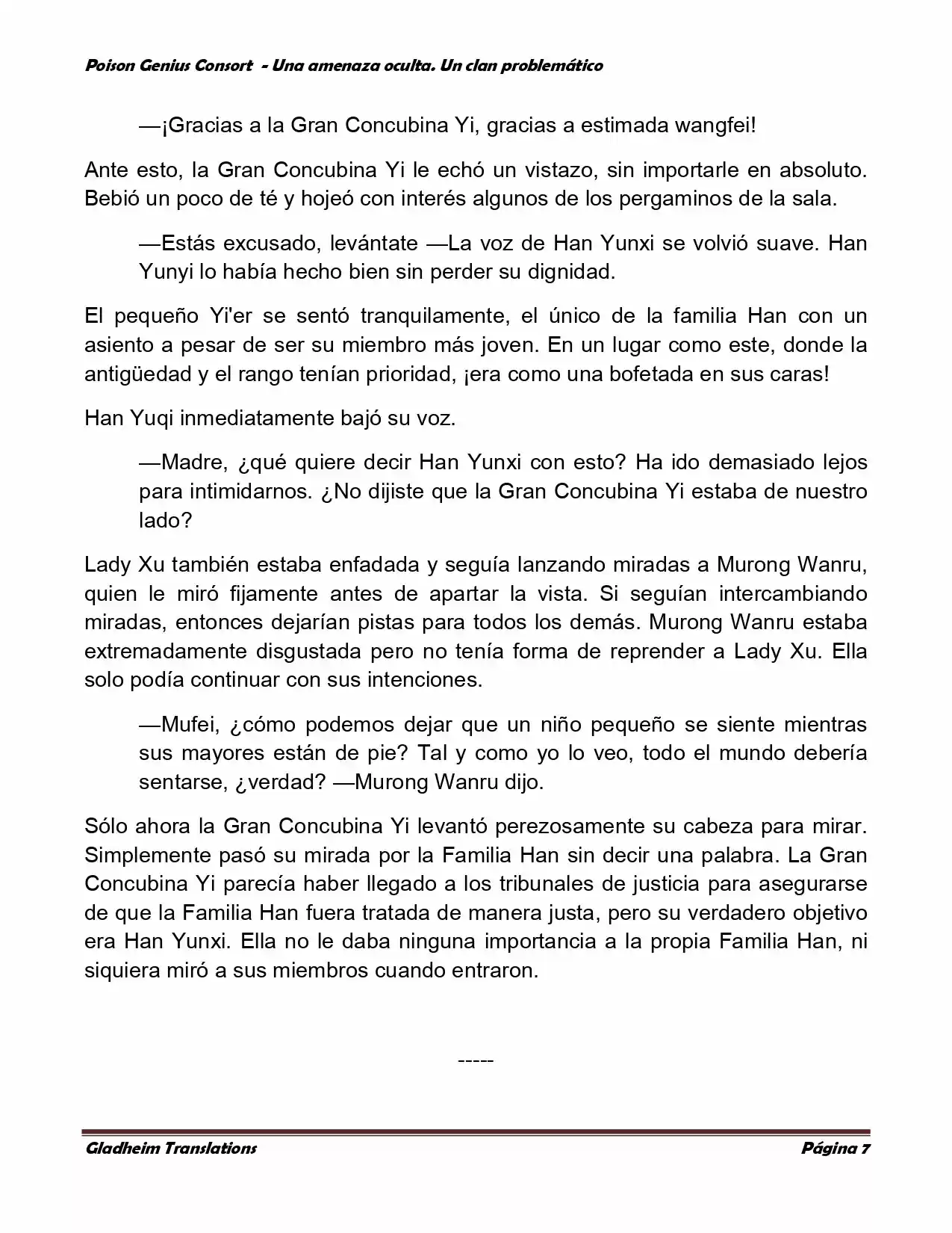 Poison Genious Consort (Novela) - Capítulo 127 - Página 7 - LectorTMOo
