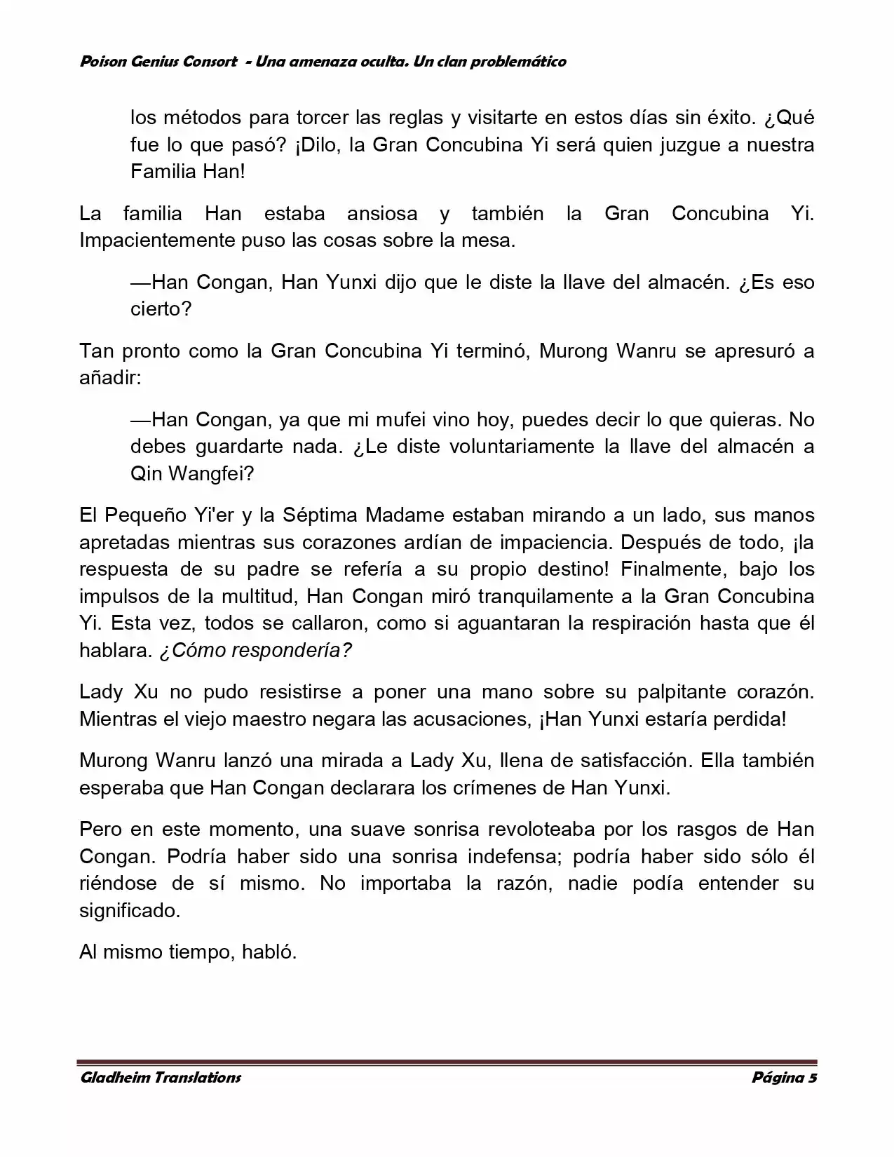 Poison Genious Consort (Novela) - Capítulo 128 - Página 5 - LectorTMOo