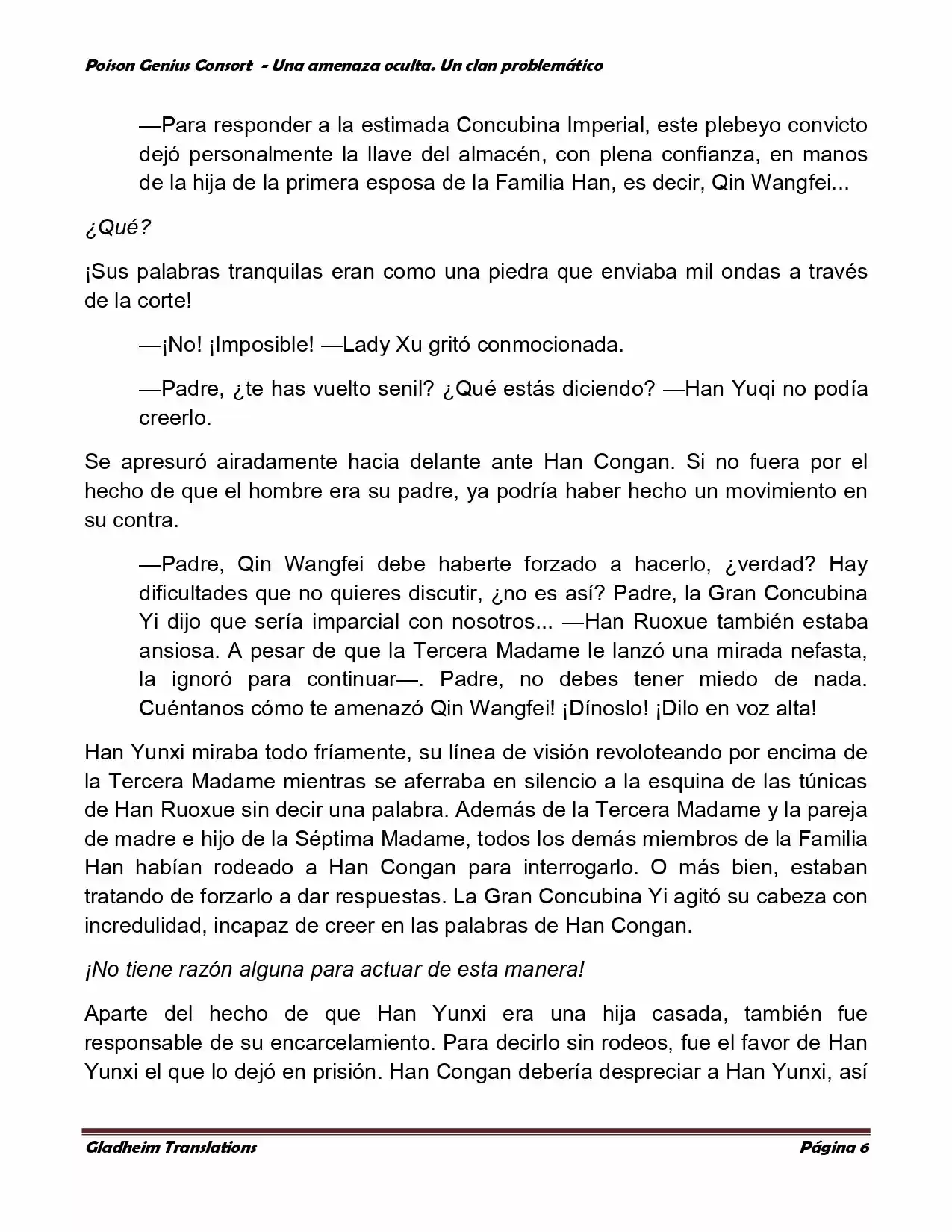 Poison Genious Consort (Novela) - Capítulo 128 - Página 6 - LectorTMOo