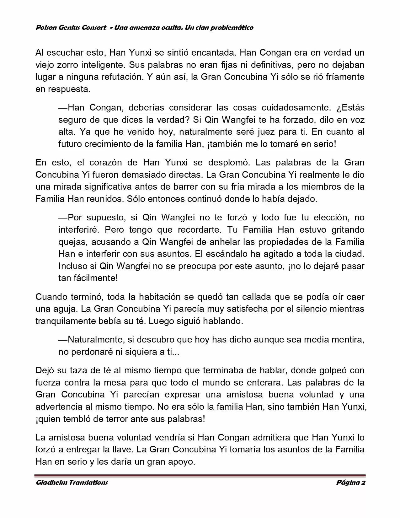 Poison Genious Consort (Novela) - Capítulo 129 - Página 2 - LectorTMOo