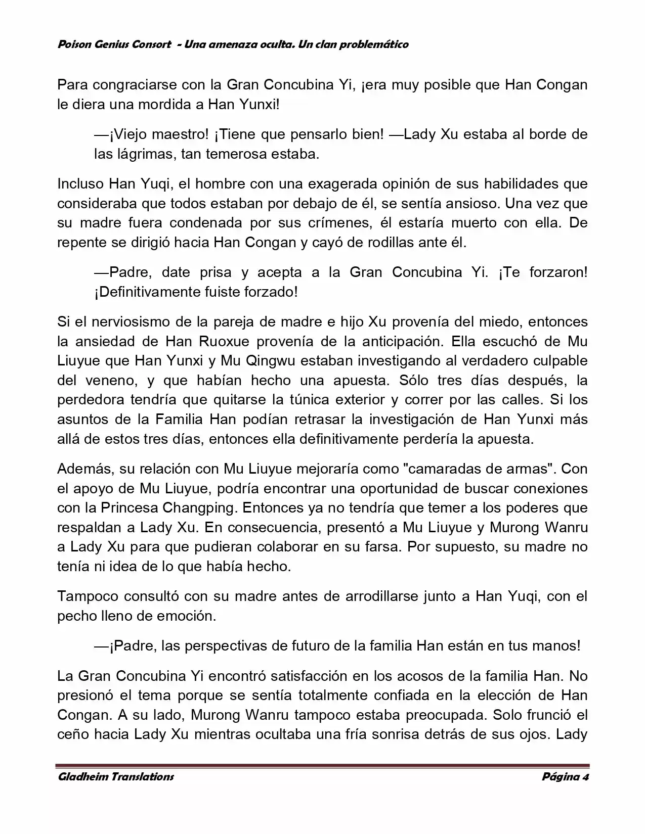 Poison Genious Consort (Novela) - Capítulo 129 - Página 4 - LectorTMOo