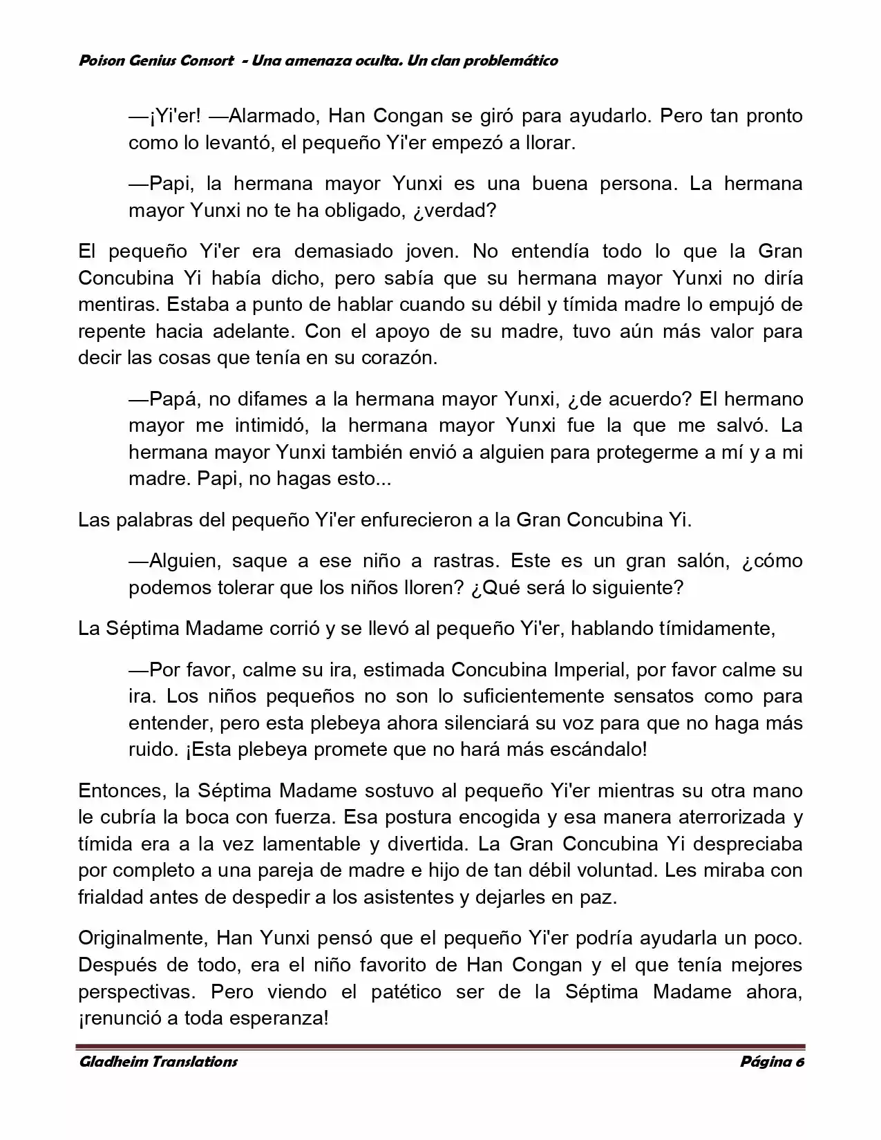 Poison Genious Consort (Novela) - Capítulo 129 - Página 6 - LectorTMOo