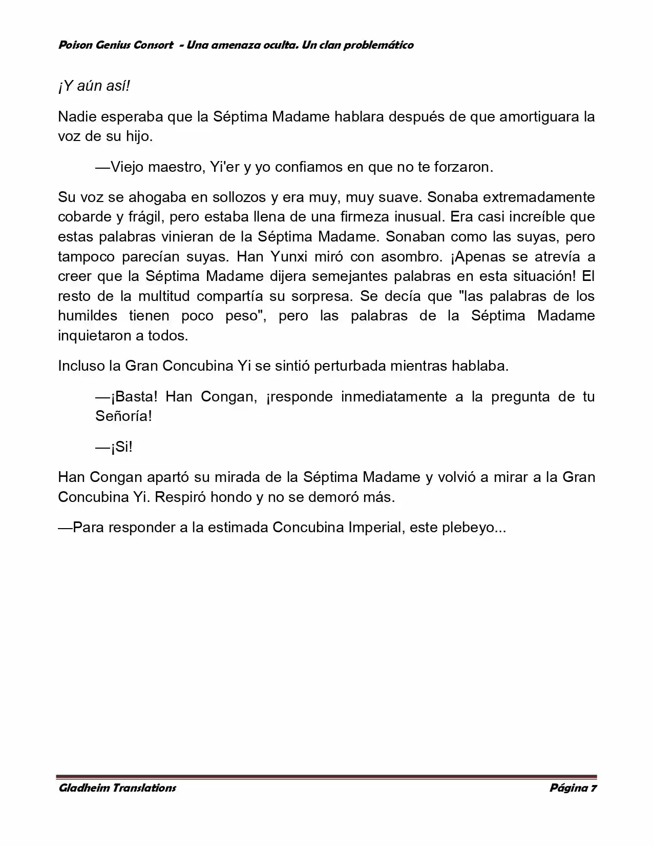 Poison Genious Consort (Novela) - Capítulo 129 - Página 7 - LectorTMOo