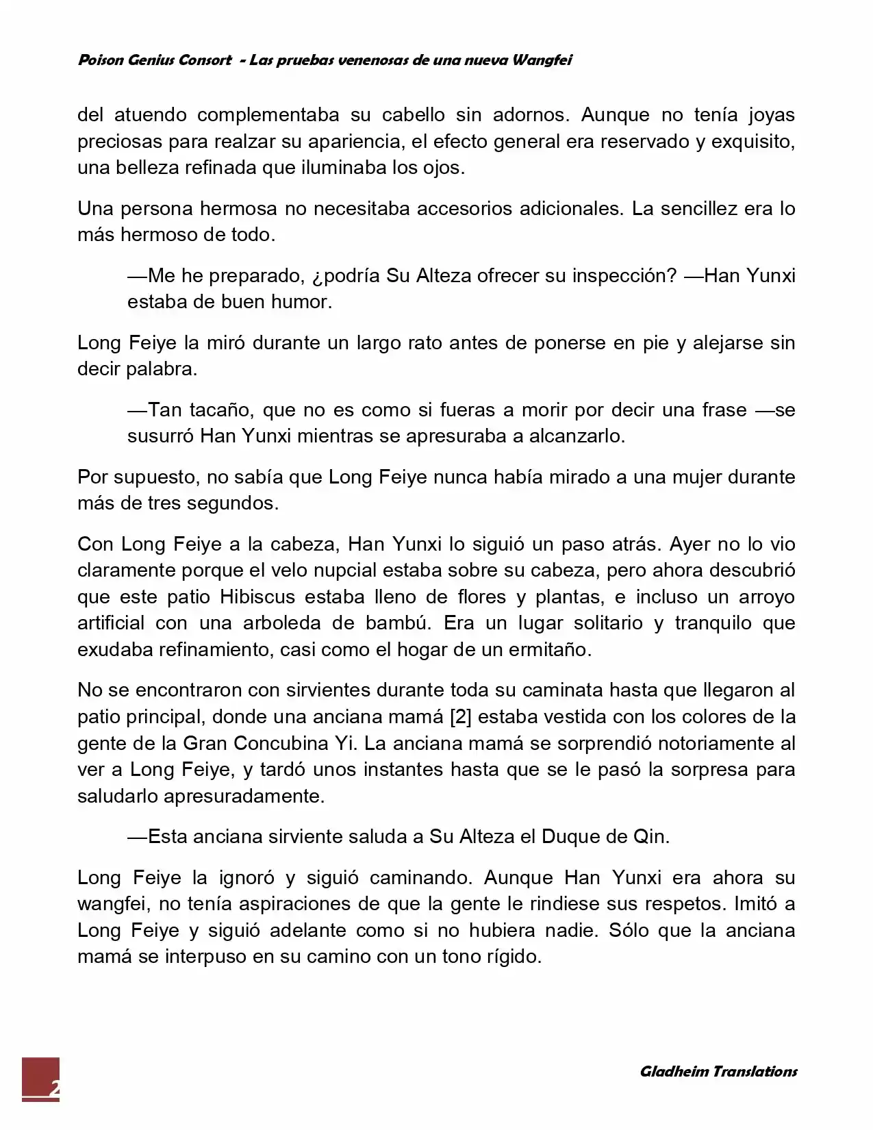 Poison Genious Consort (Novela) - Capítulo 13 - Página 2 - LectorTMOo