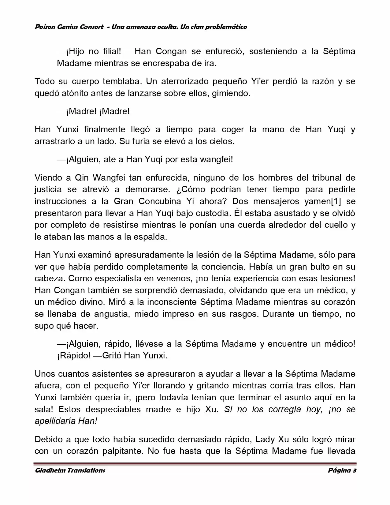 Poison Genious Consort (Novela) - Capítulo 130 - Página 3 - LectorTMOo