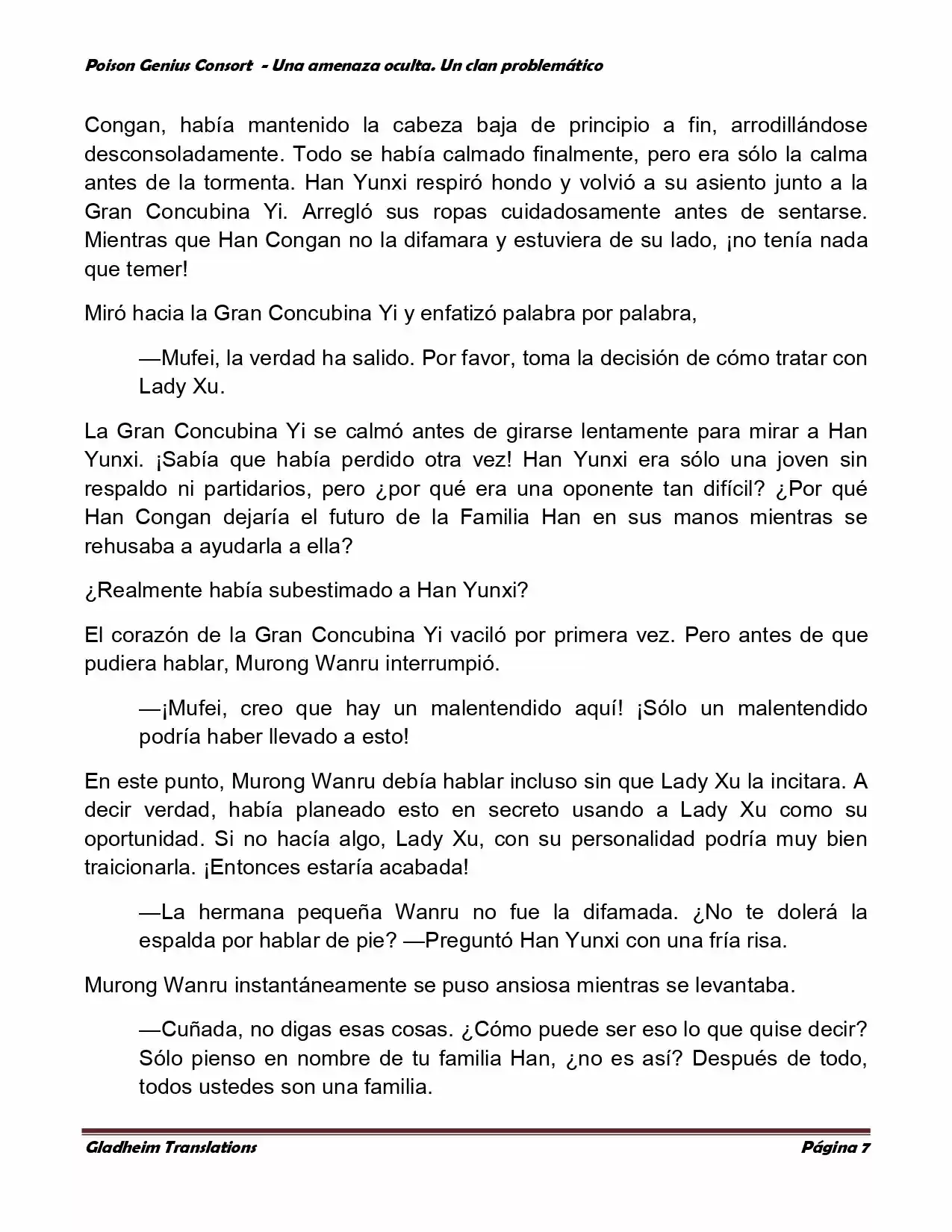 Poison Genious Consort (Novela) - Capítulo 130 - Página 7 - LectorTMOo