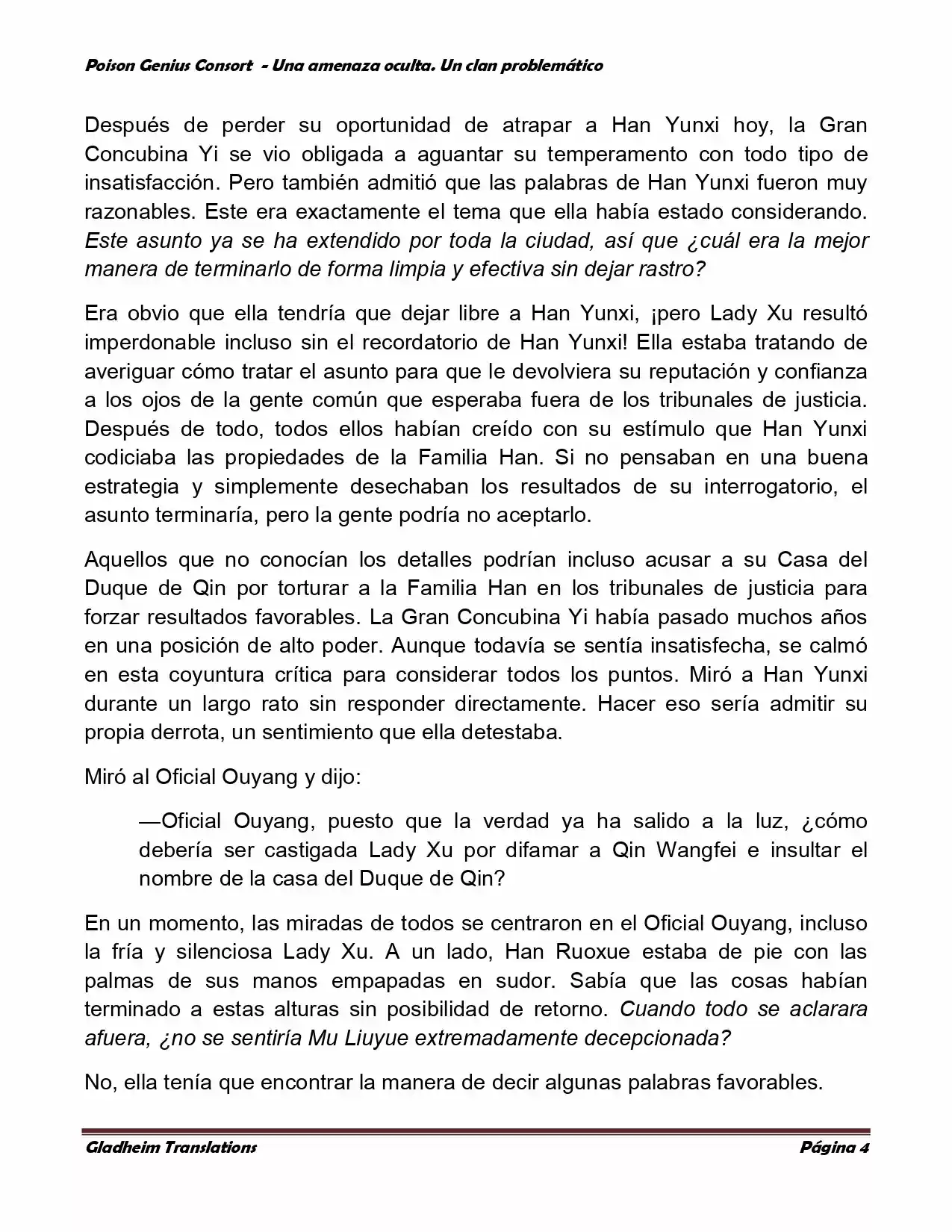 Poison Genious Consort (Novela) - Capítulo 131 - Página 4 - LectorTMOo