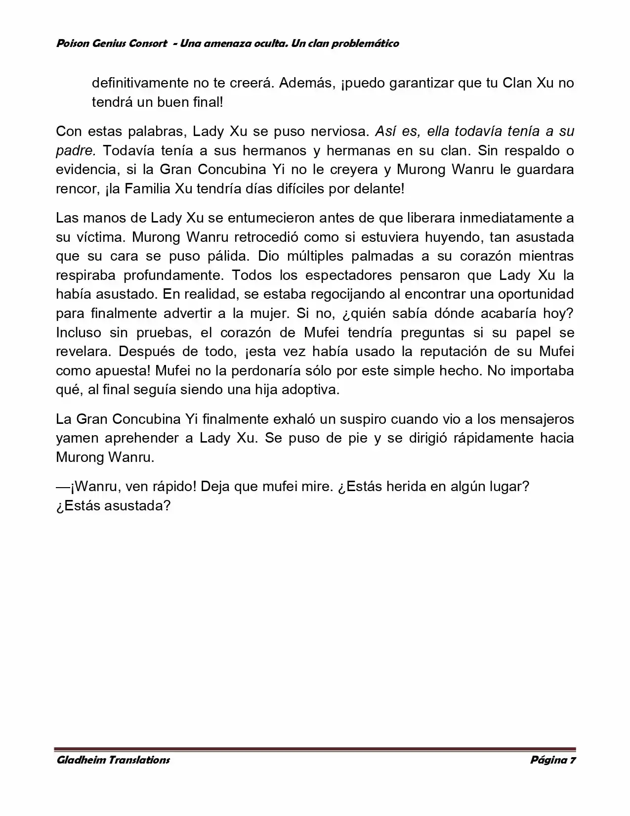 Poison Genious Consort (Novela) - Capítulo 131 - Página 7 - LectorTMOo