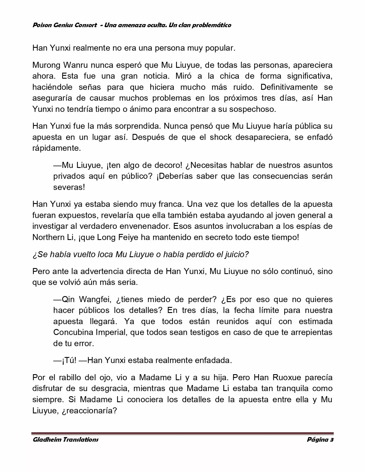 Poison Genious Consort (Novela) - Capítulo 133 - Página 3 - LectorTMOo