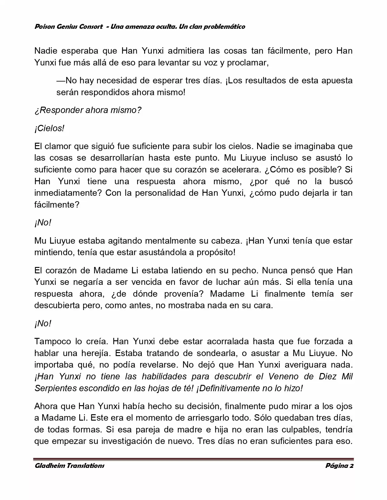 Poison Genious Consort (Novela) - Capítulo 134 - Página 2 - LectorTMOo