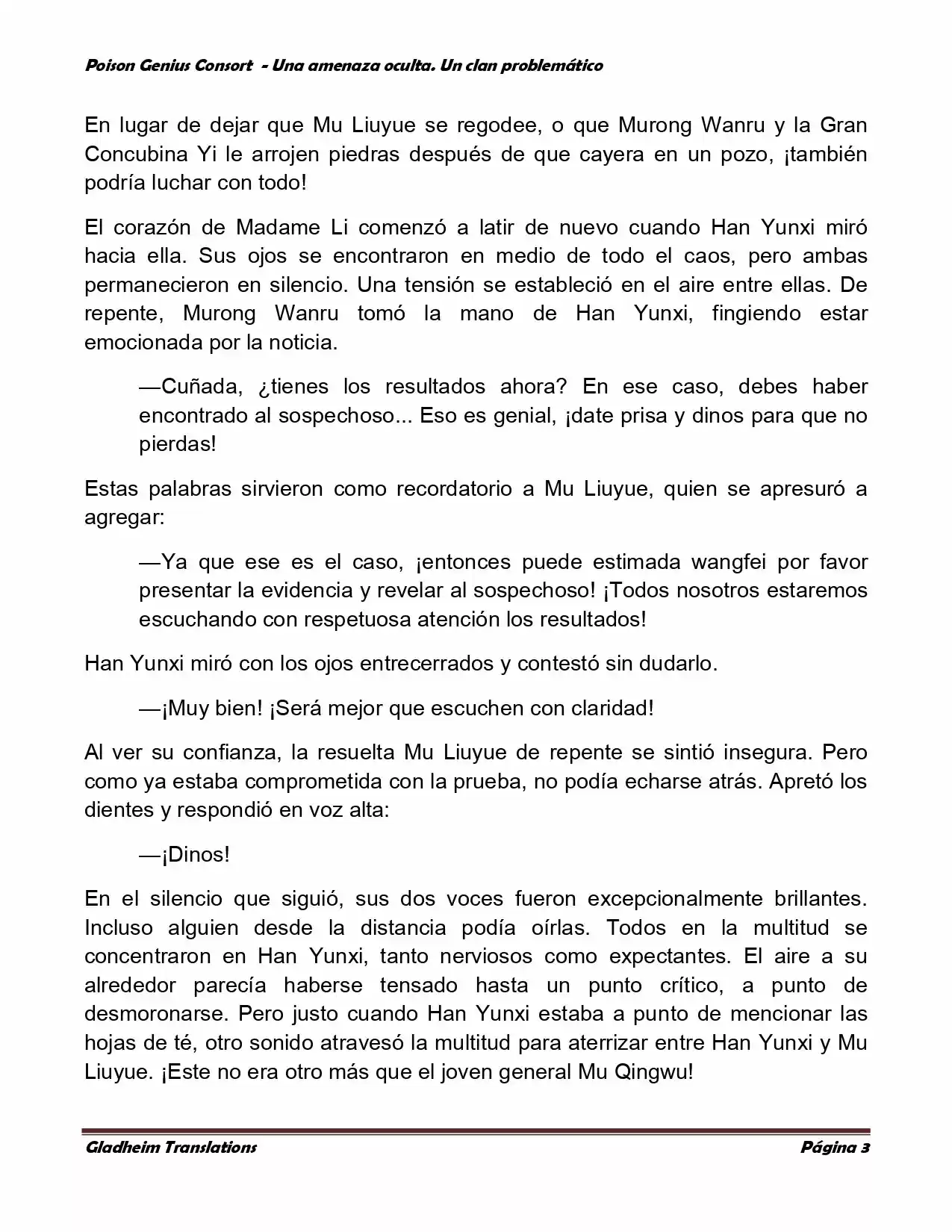 Poison Genious Consort (Novela) - Capítulo 134 - Página 3 - LectorTMOo