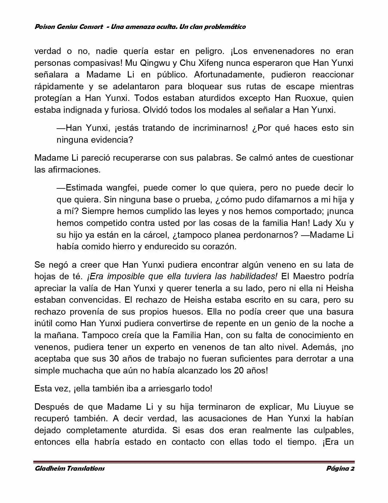 Poison Genious Consort (Novela) - Capítulo 135 - Página 2 - LectorTMOo