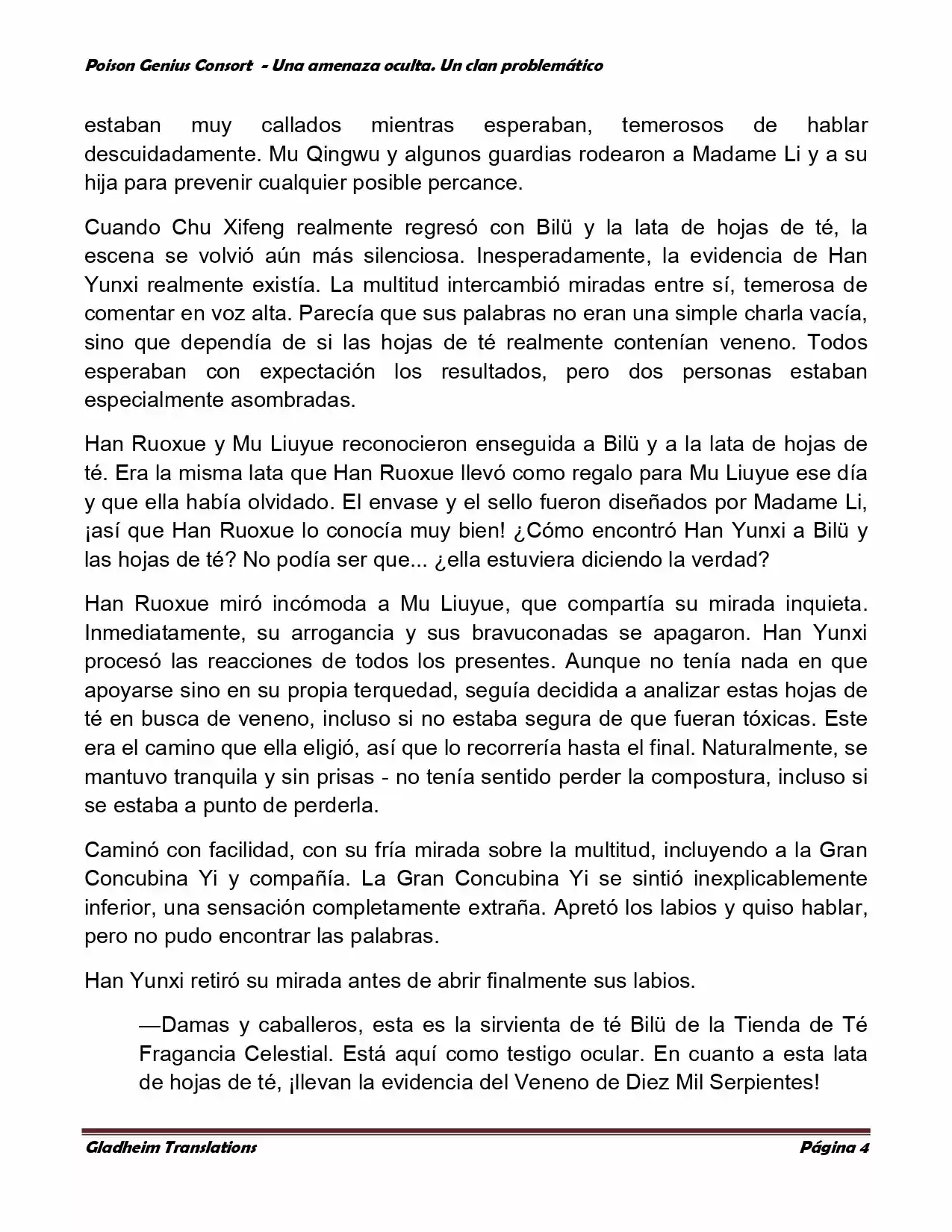 Poison Genious Consort (Novela) - Capítulo 135 - Página 4 - LectorTMOo