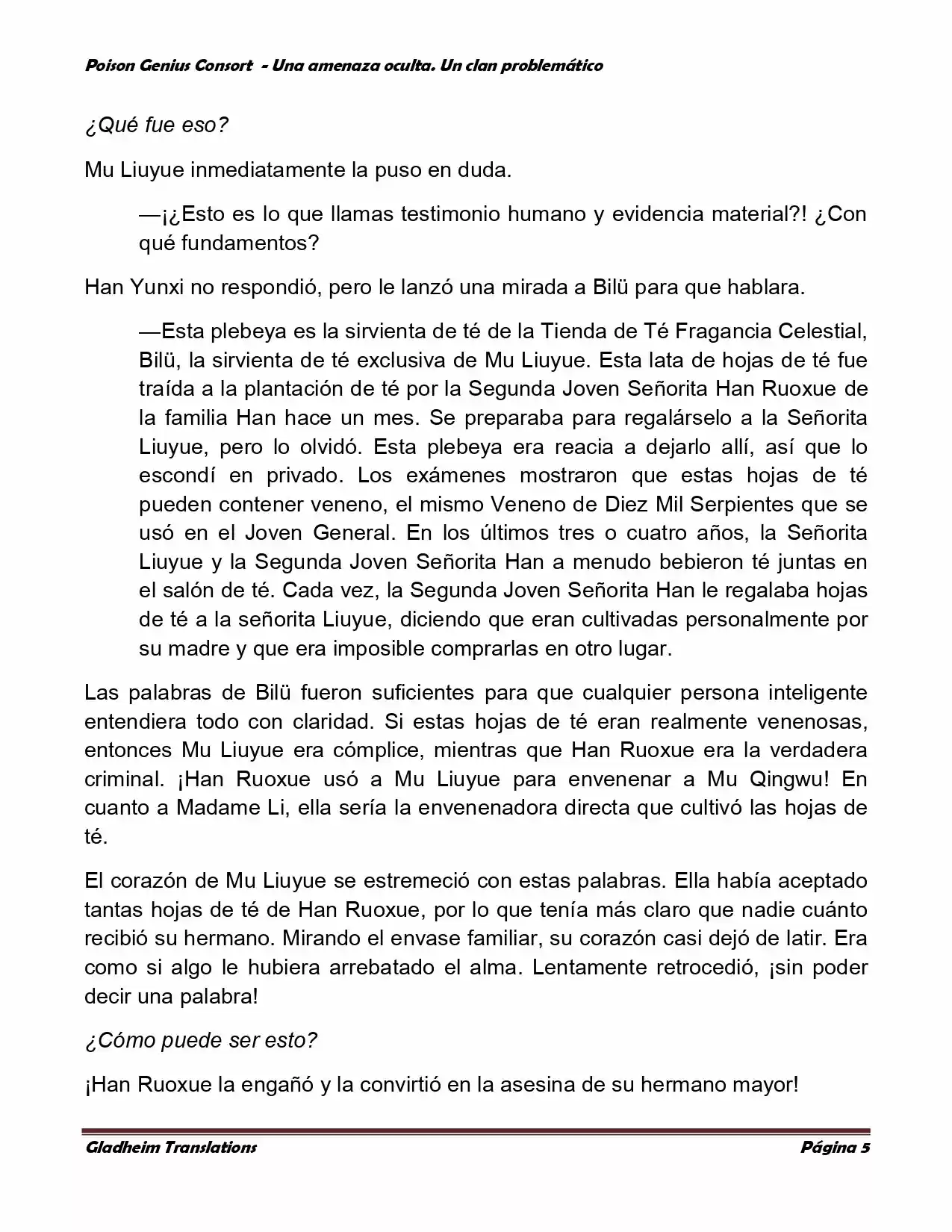 Poison Genious Consort (Novela) - Capítulo 135 - Página 5 - LectorTMOo