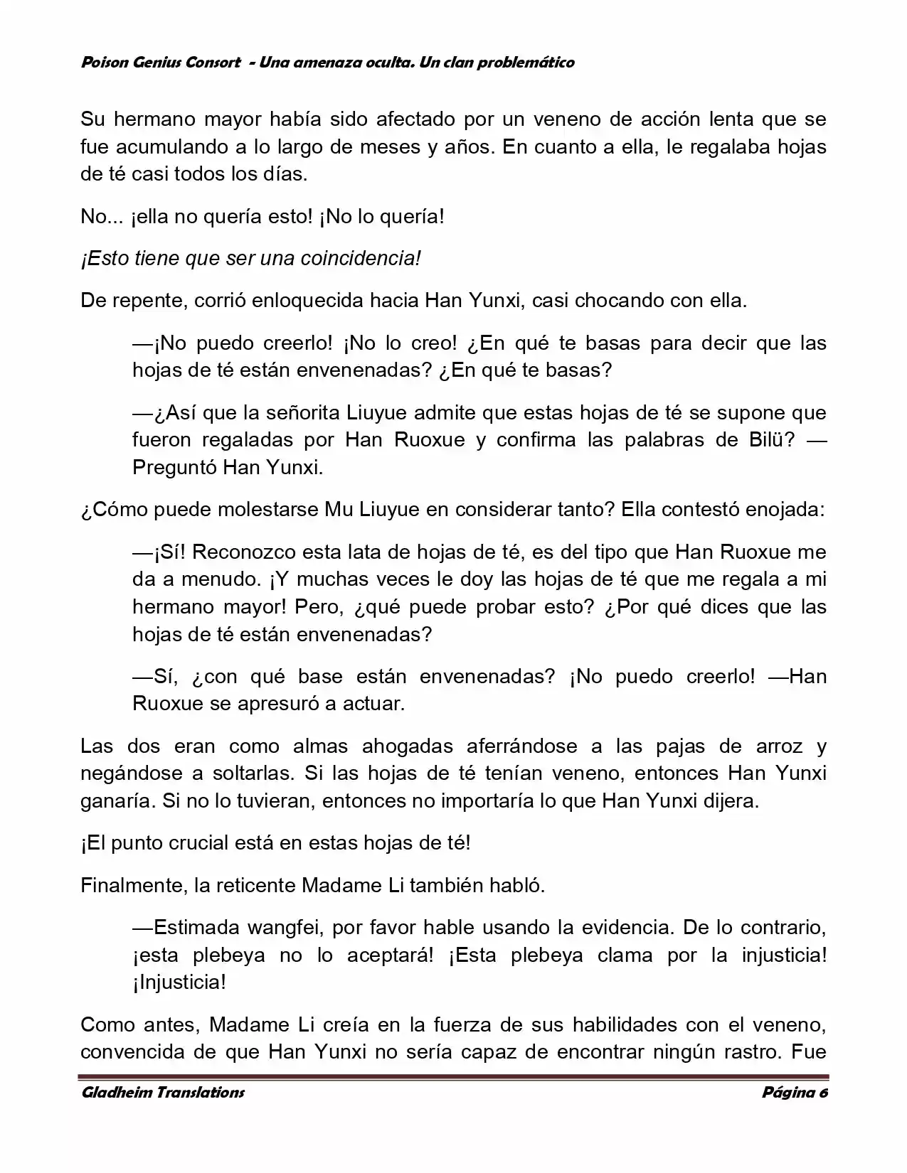 Poison Genious Consort (Novela) - Capítulo 135 - Página 6 - LectorTMOo