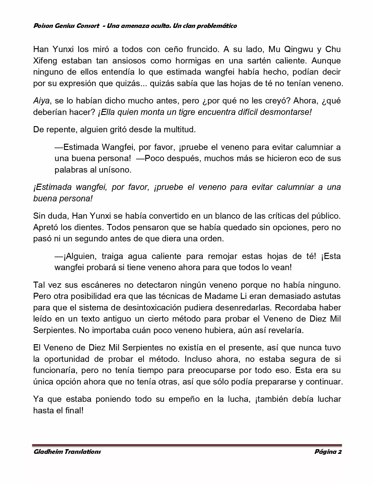 Poison Genious Consort (Novela) - Capítulo 136 - Página 2 - LectorTMOo