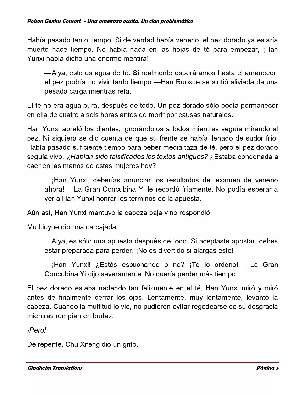Poison Genious Consort (Novela) - Capítulo 136 - Página 5 - LectorTMOo