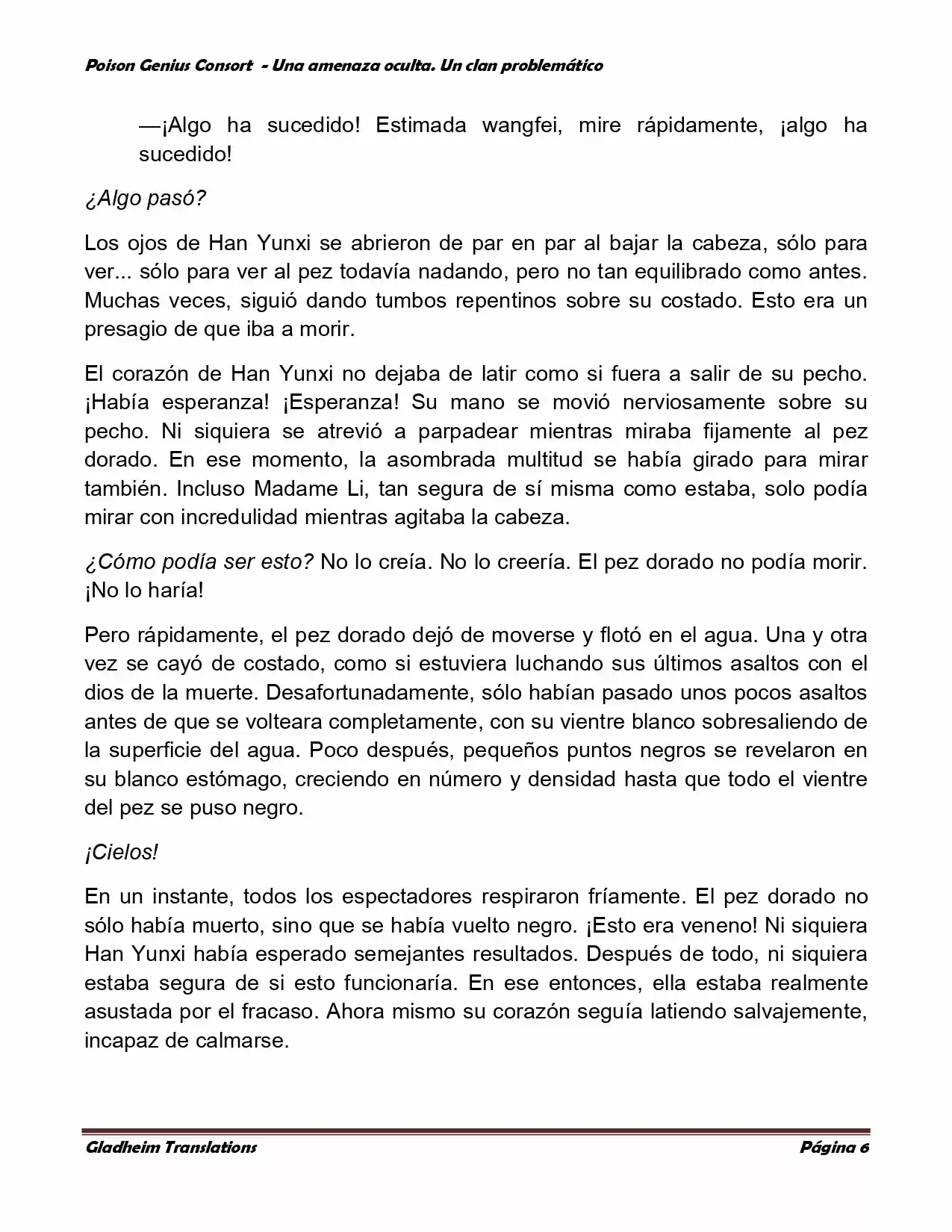 Poison Genious Consort (Novela) - Capítulo 136 - Página 6 - LectorTMOo