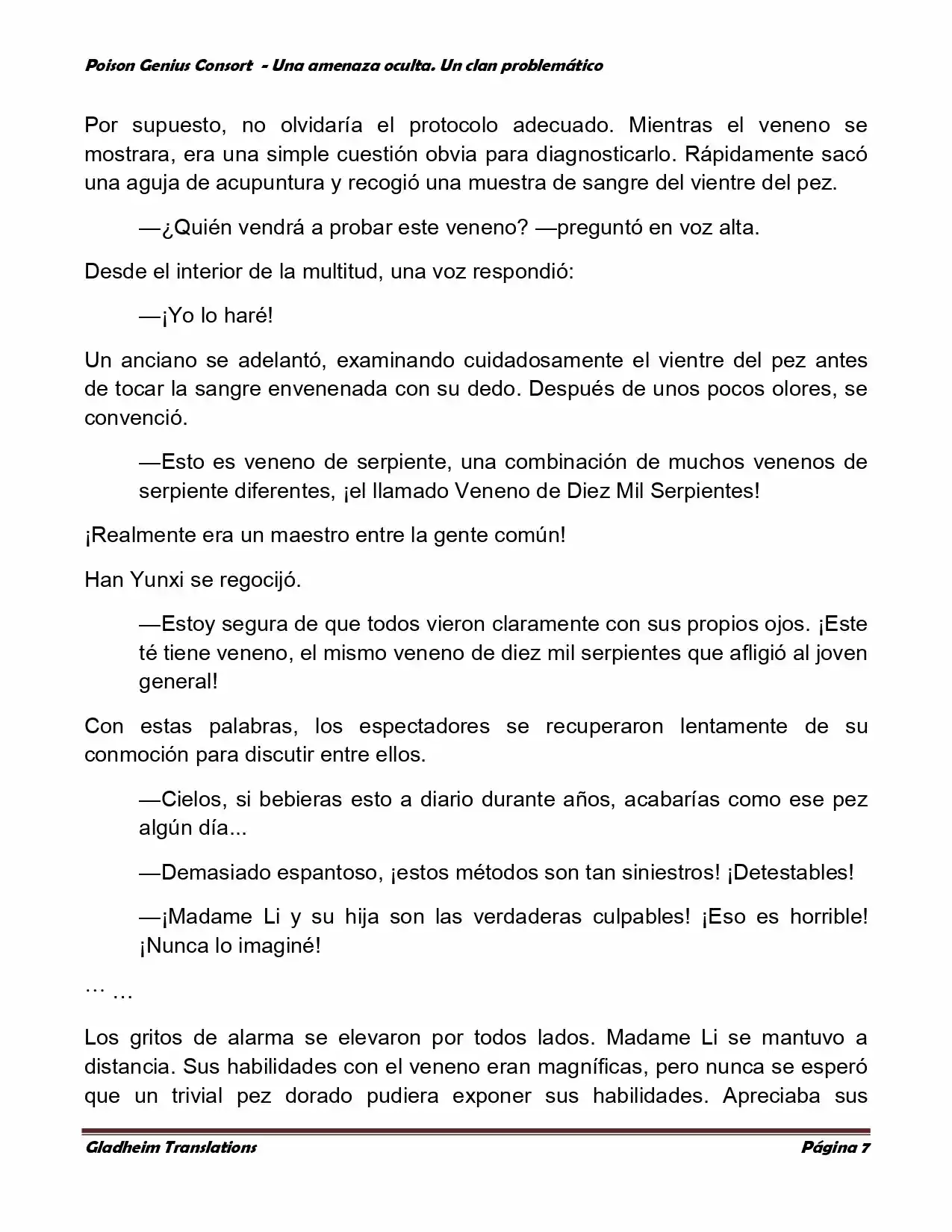 Poison Genious Consort (Novela) - Capítulo 136 - Página 7 - LectorTMOo