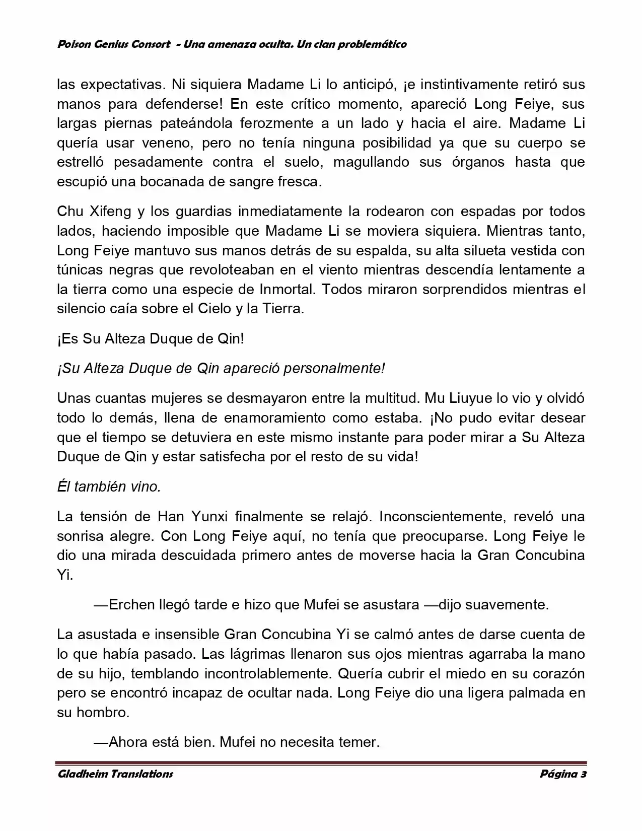 Poison Genious Consort (Novela) - Capítulo 137 - Página 3 - LectorTMOo