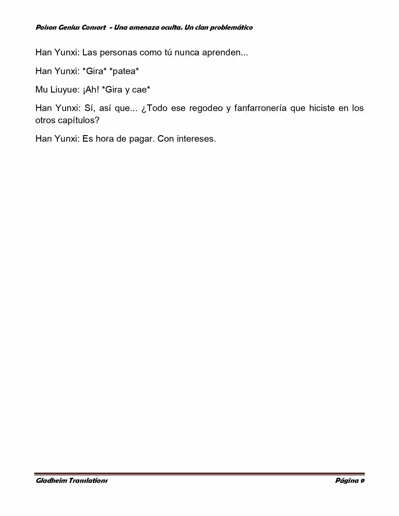 Poison Genious Consort (Novela) - Capítulo 138 - Página 9 - LectorTMOo