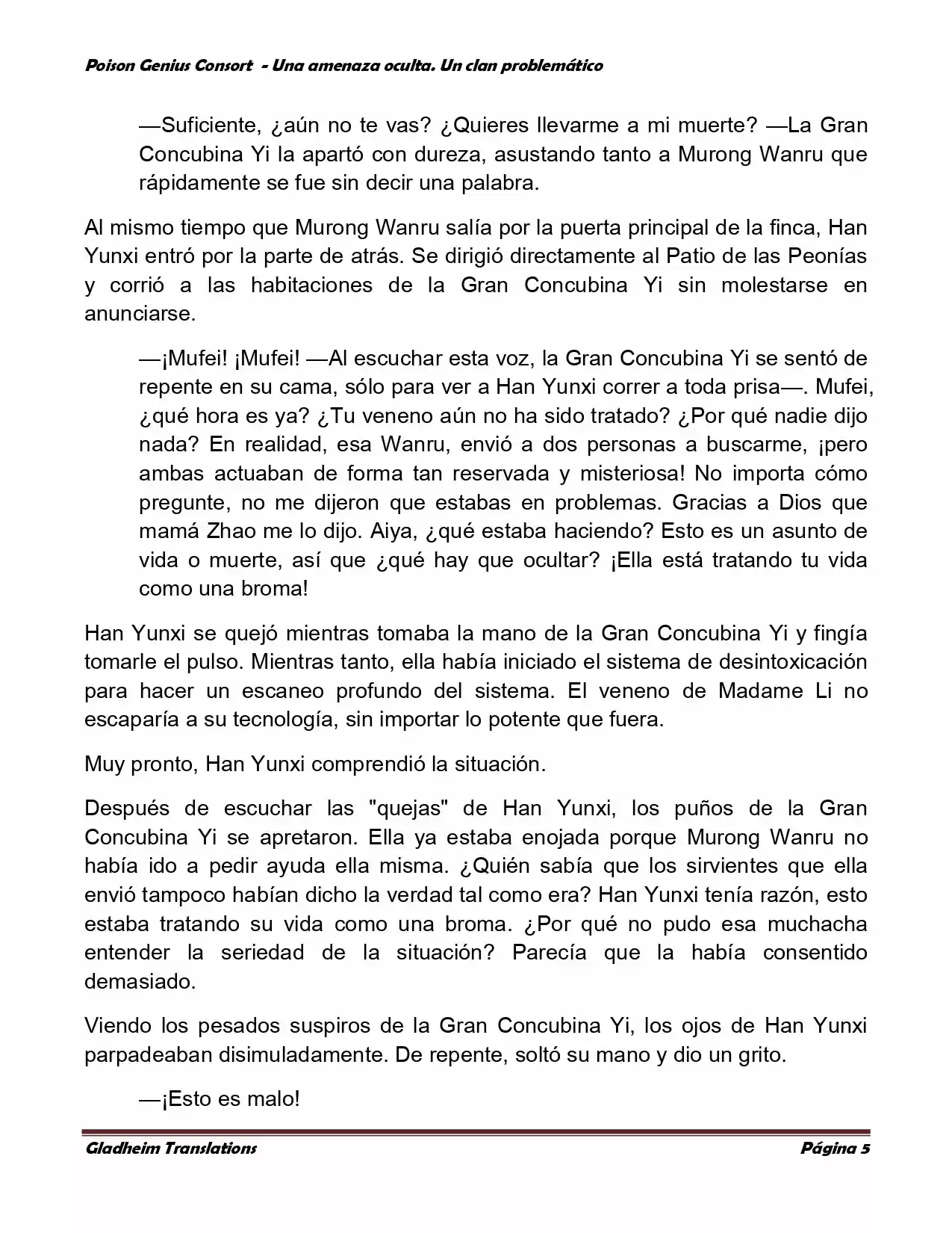 Poison Genious Consort (Novela) - Capítulo 139 - Página 5 - LectorTMOo