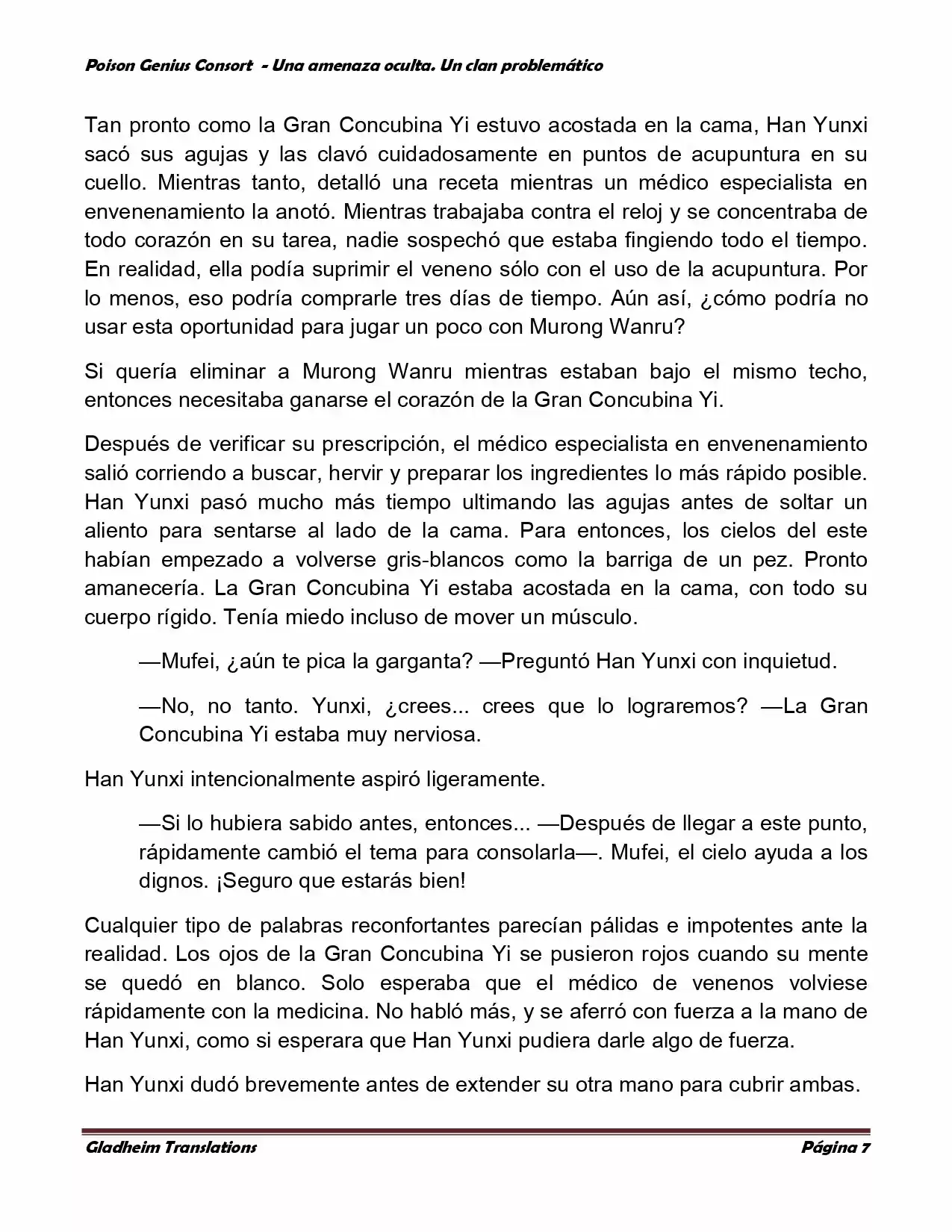 Poison Genious Consort (Novela) - Capítulo 139 - Página 7 - LectorTMOo