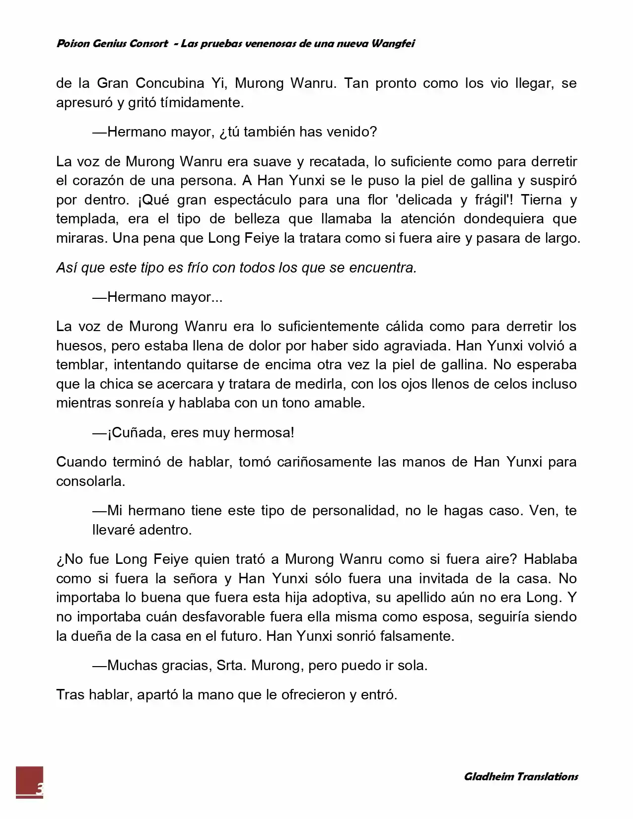 Poison Genious Consort (Novela) - Capítulo 14 - Página 3 - LectorTMOo