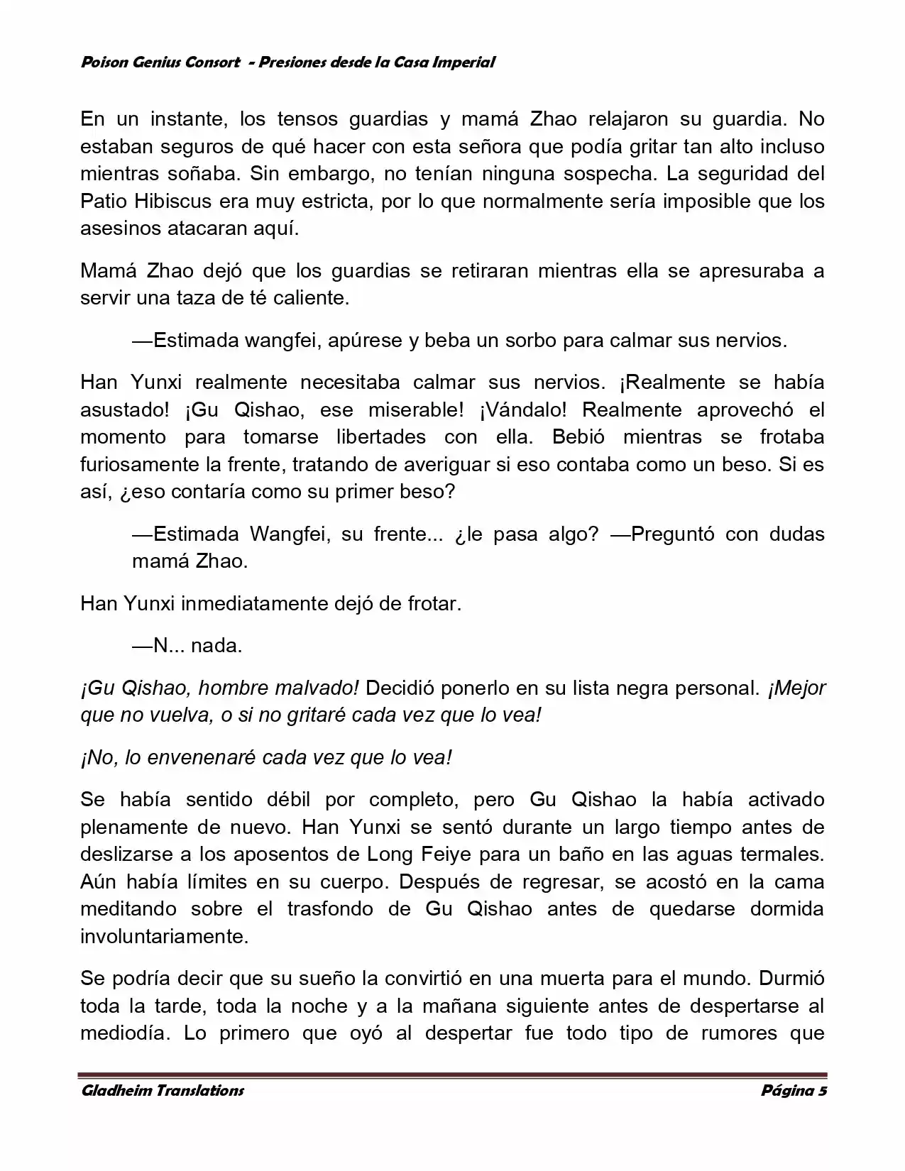 Poison Genious Consort (Novela) - Capítulo 141 - Página 5 - LectorTMOo