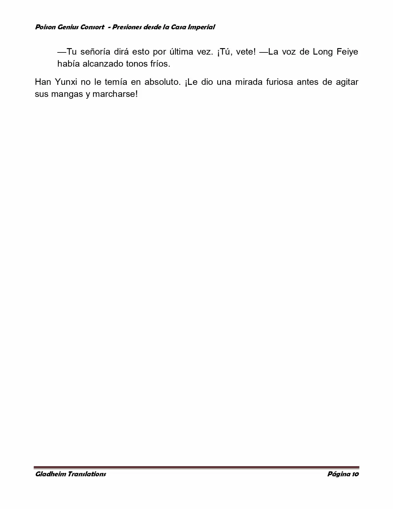 Poison Genious Consort (Novela) - Capítulo 141 - Página 10 - LectorTMOo