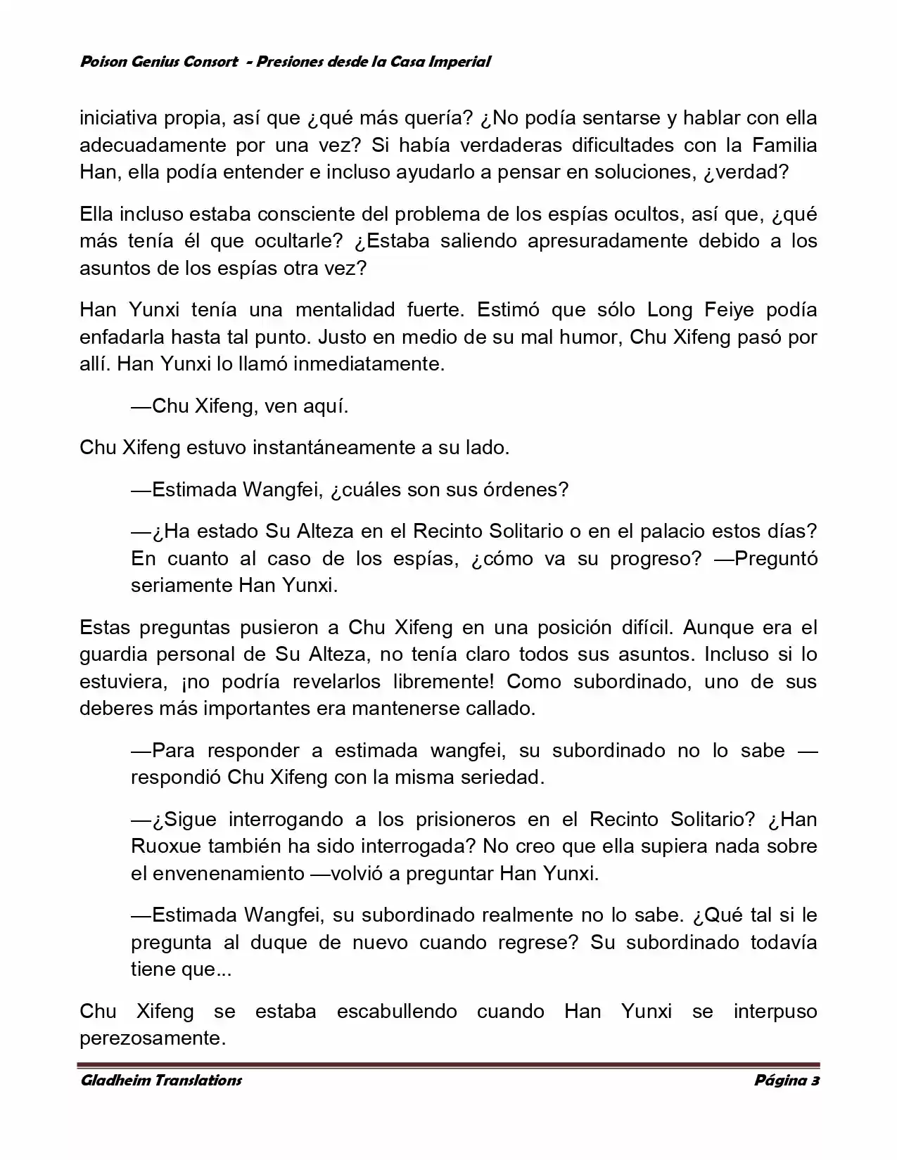 Poison Genious Consort (Novela) - Capítulo 142 - Página 3 - LectorTMOo