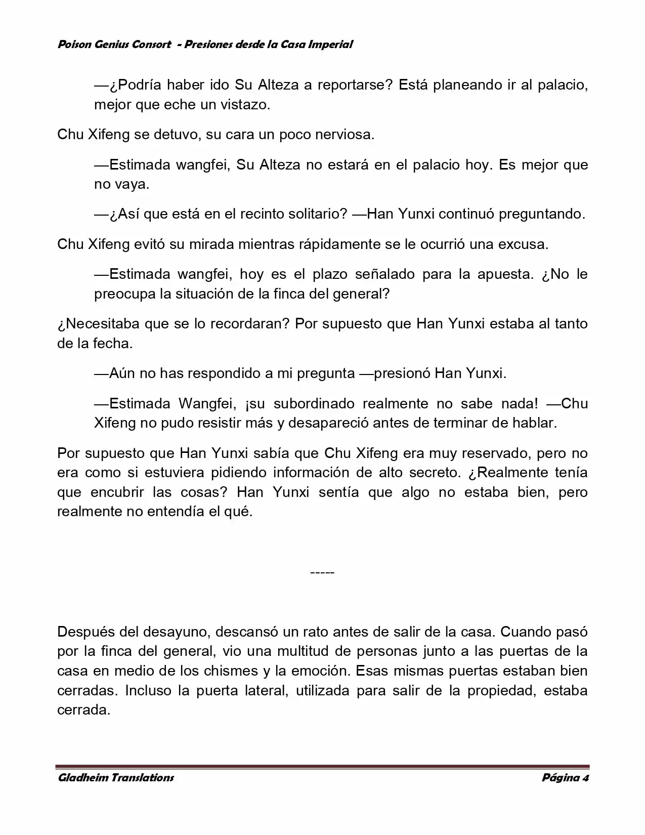 Poison Genious Consort (Novela) - Capítulo 142 - Página 4 - LectorTMOo