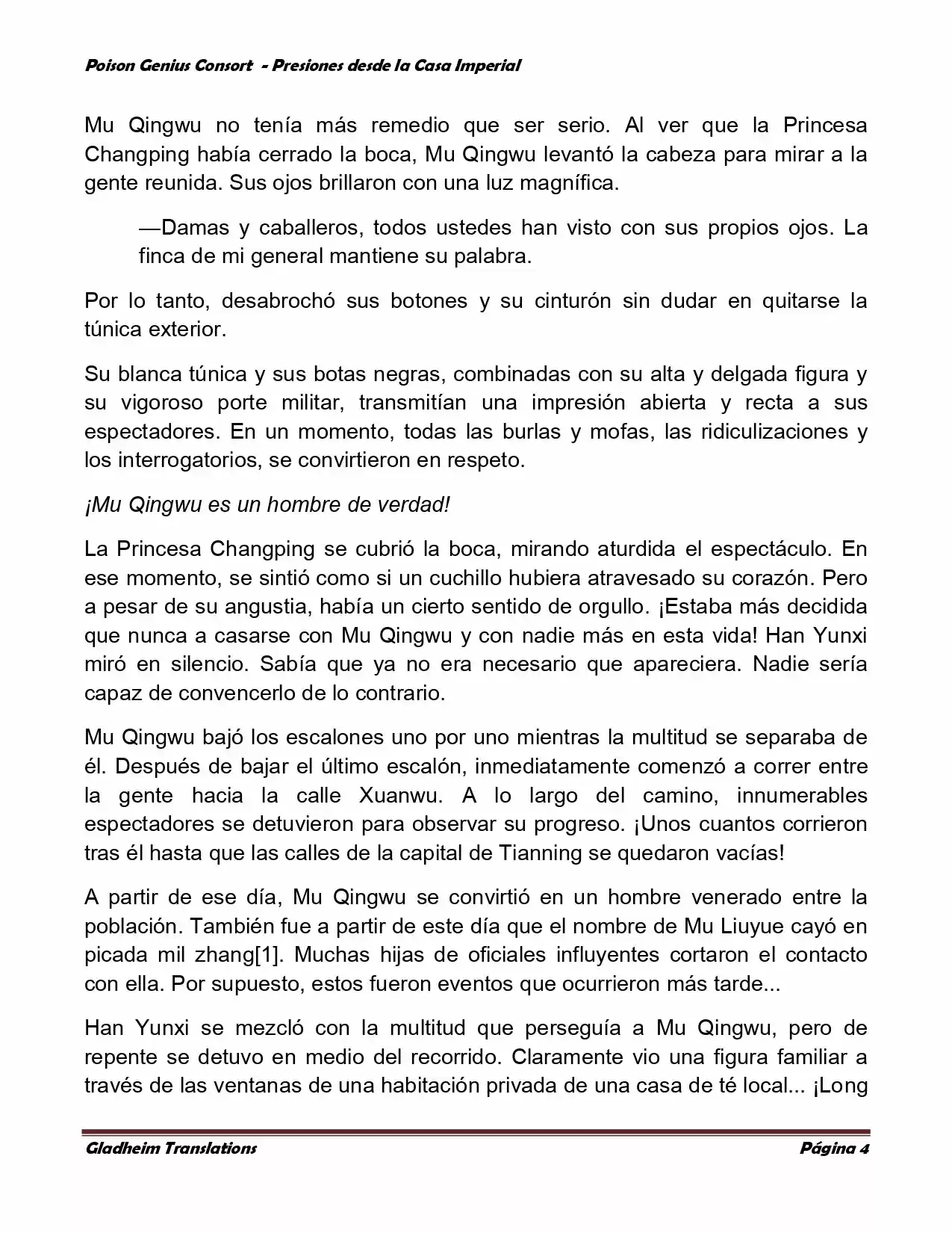 Poison Genious Consort (Novela) - Capítulo 143 - Página 4 - LectorTMOo