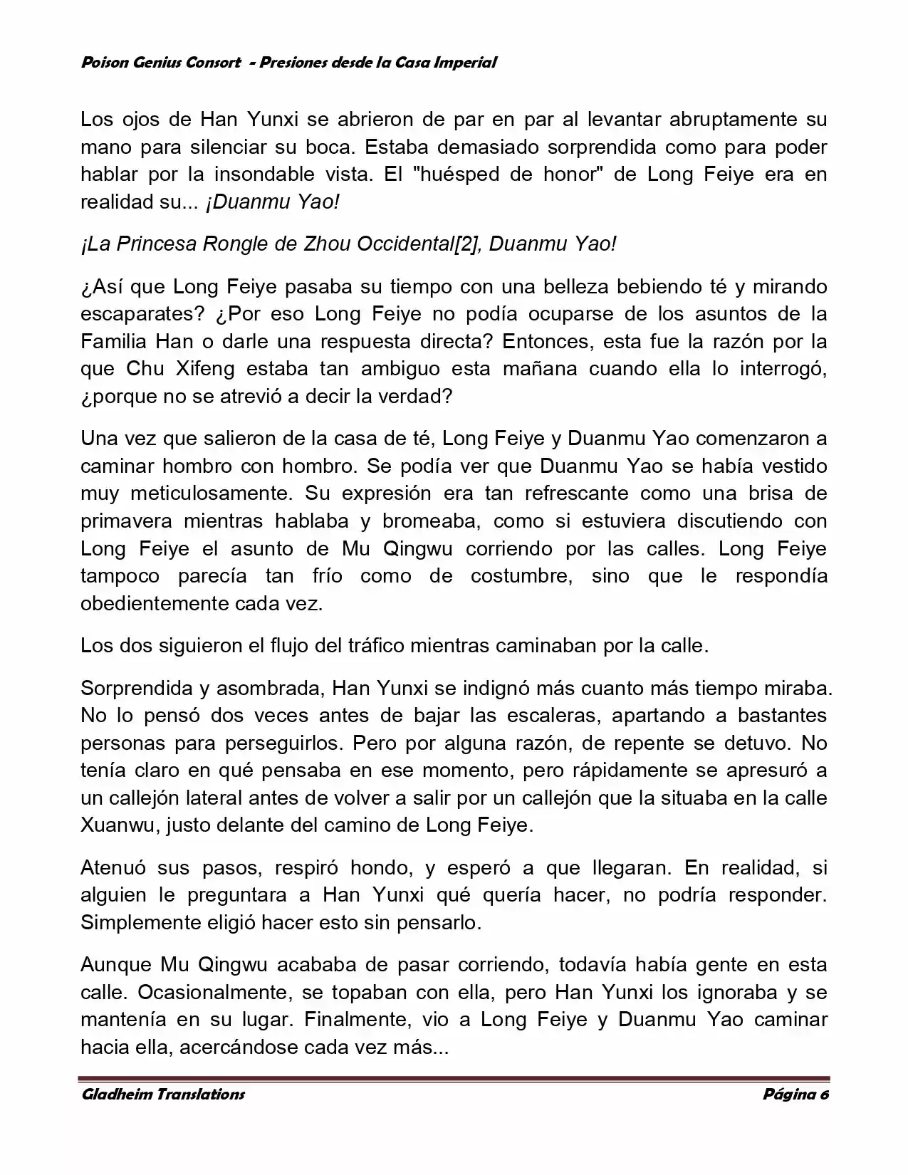 Poison Genious Consort (Novela) - Capítulo 143 - Página 6 - LectorTMOo