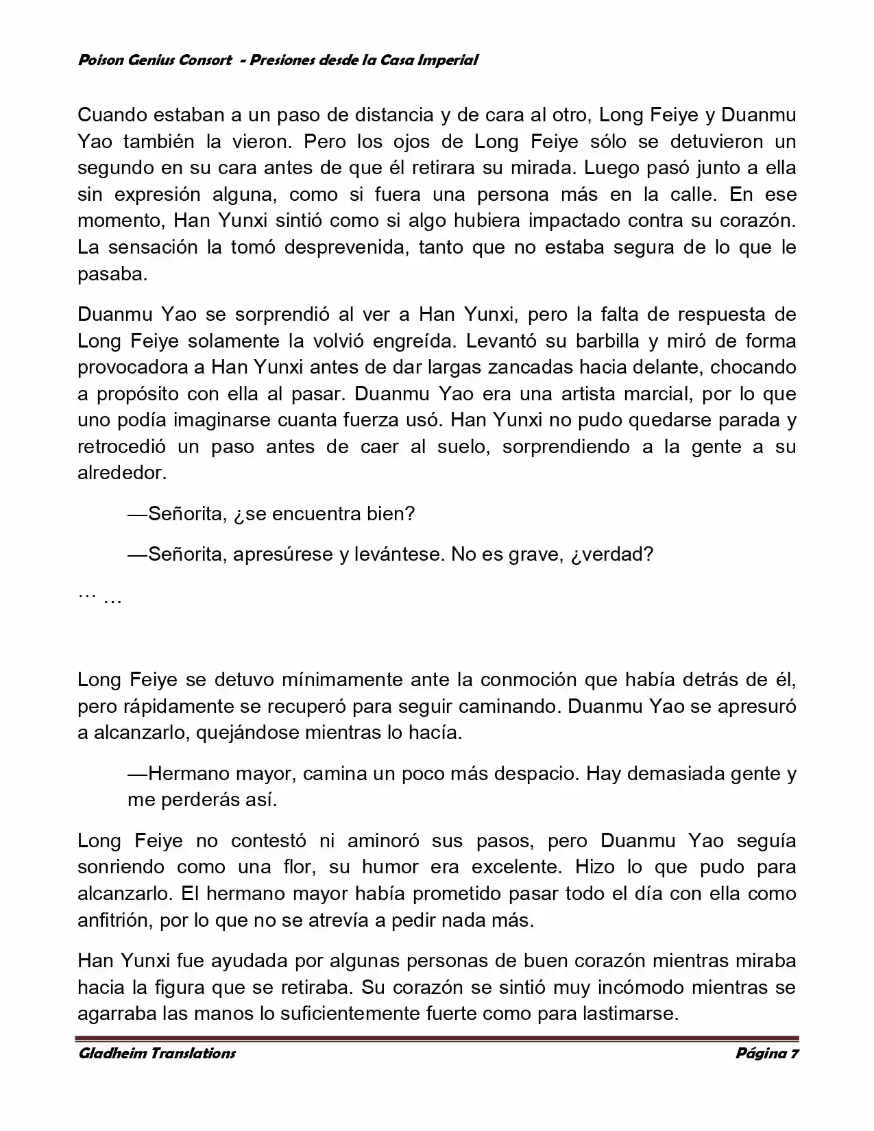 Poison Genious Consort (Novela) - Capítulo 143 - Página 7 - LectorTMOo