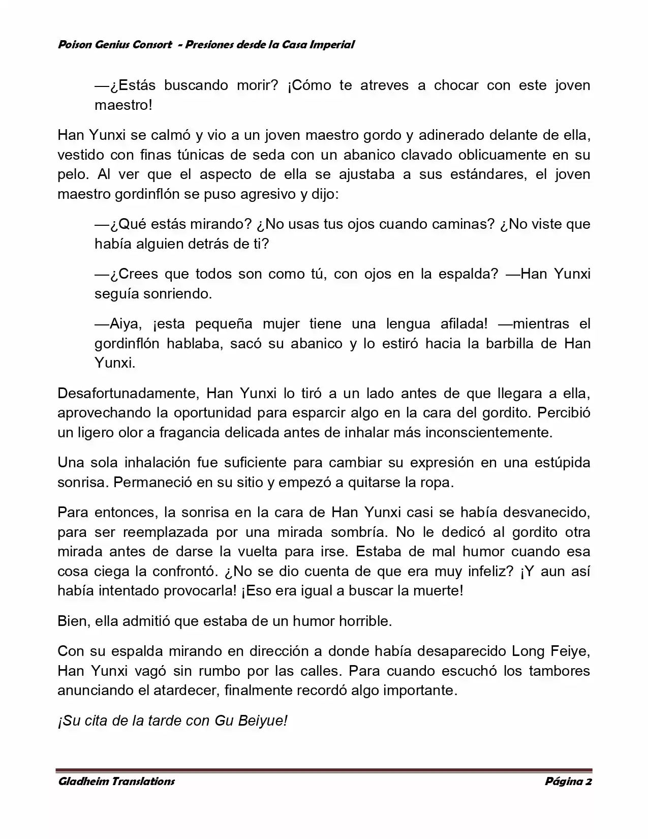 Poison Genious Consort (Novela) - Capítulo 144 - Página 2 - LectorTMOo