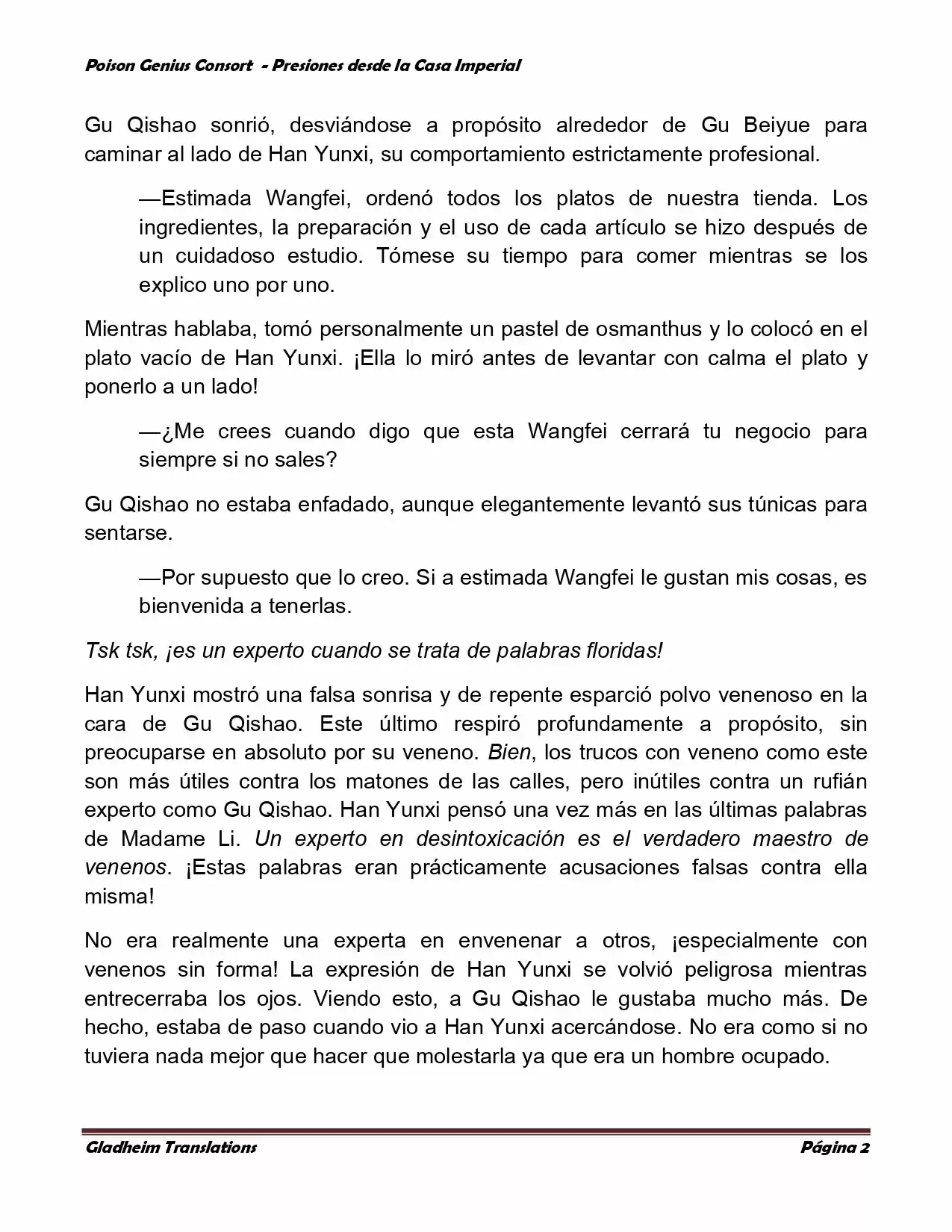 Poison Genious Consort (Novela) - Capítulo 145 - Página 2 - LectorTMOo