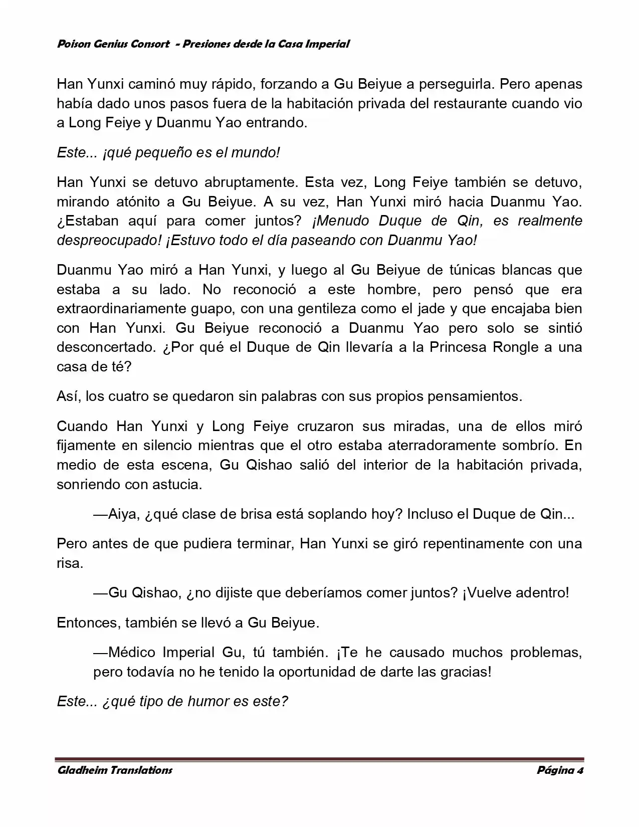 Poison Genious Consort (Novela) - Capítulo 145 - Página 4 - LectorTMOo