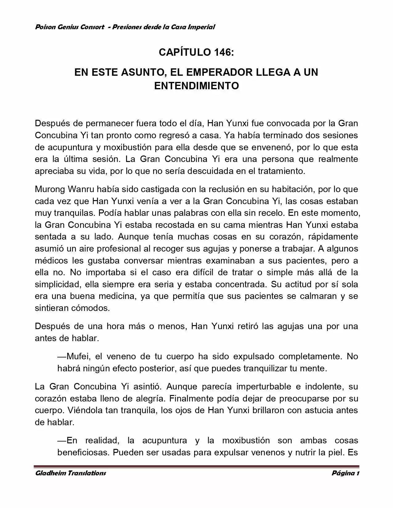 Poison Genious Consort (Novela) - Capítulo 146 - Página 1 - LectorTMOo