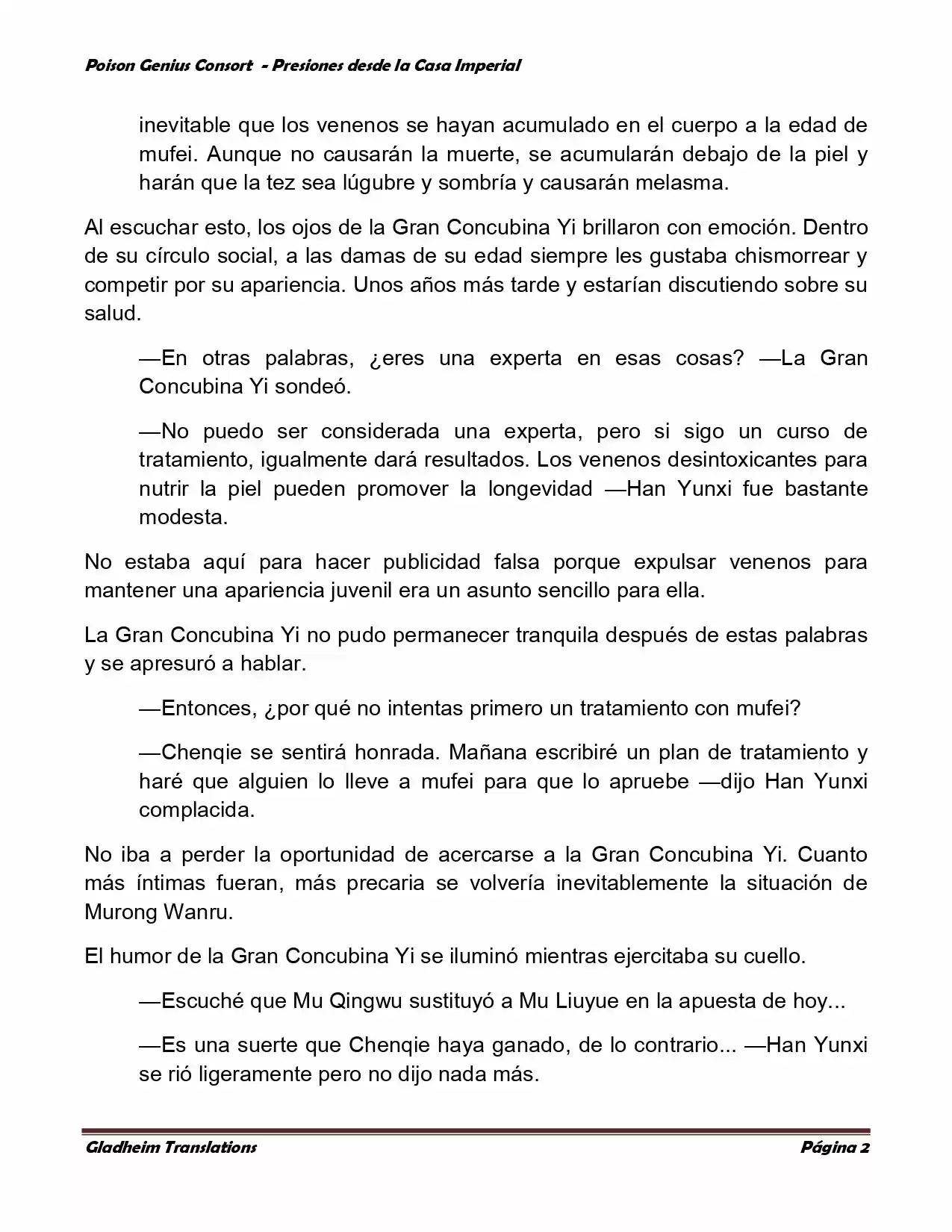 Poison Genious Consort (Novela) - Capítulo 146 - Página 2 - LectorTMOo