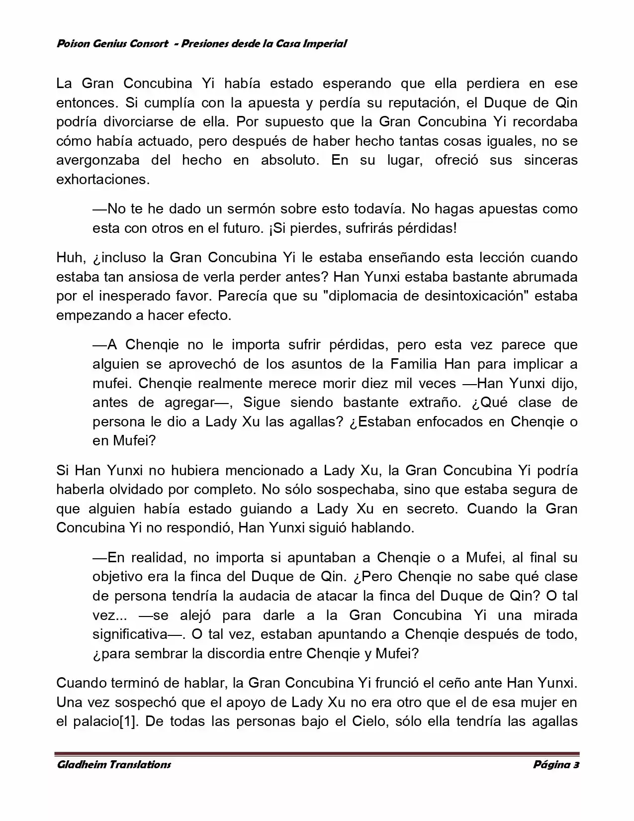 Poison Genious Consort (Novela) - Capítulo 146 - Página 3 - LectorTMOo