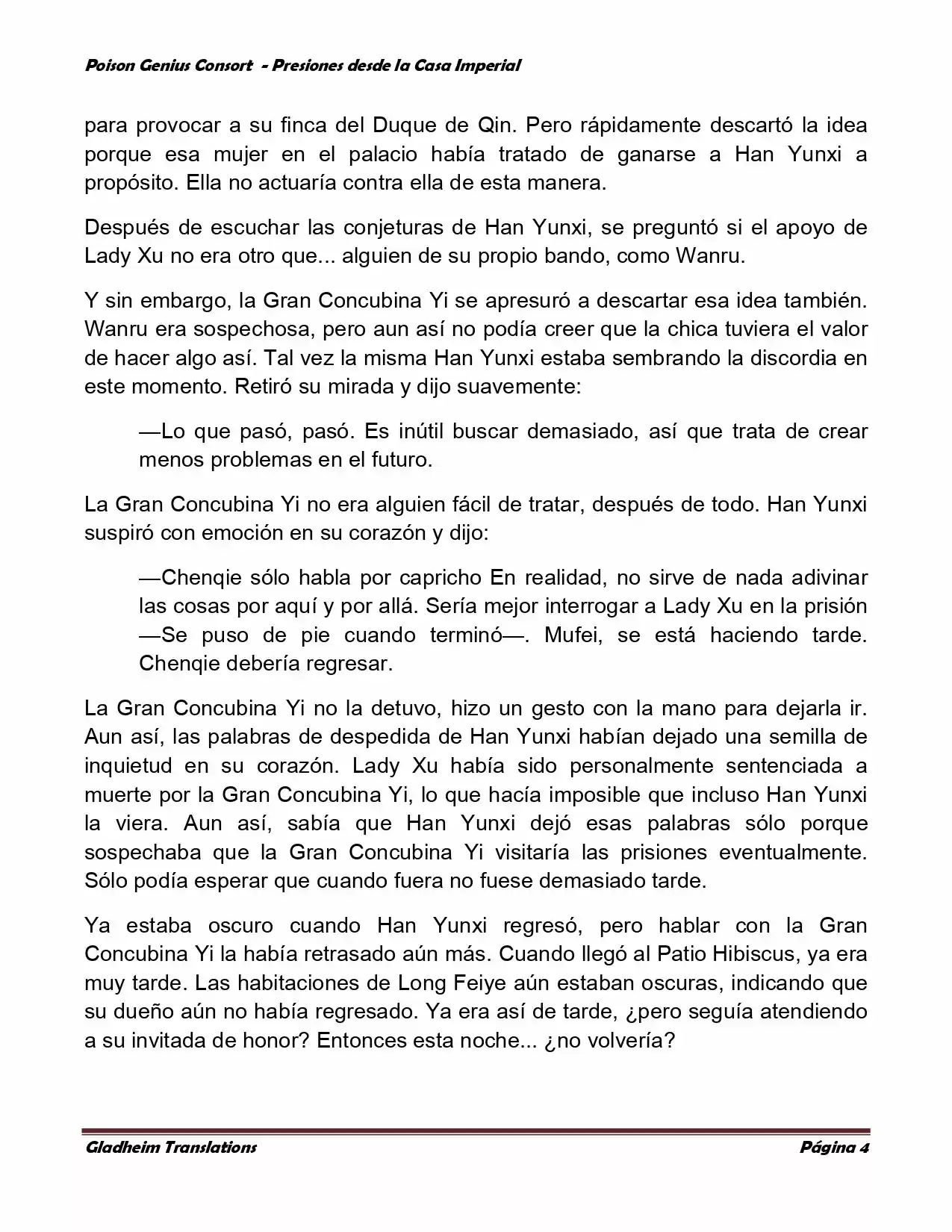 Poison Genious Consort (Novela) - Capítulo 146 - Página 4 - LectorTMOo