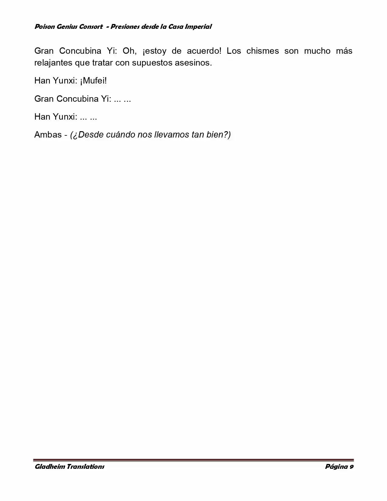 Poison Genious Consort (Novela) - Capítulo 146 - Página 9 - LectorTMOo