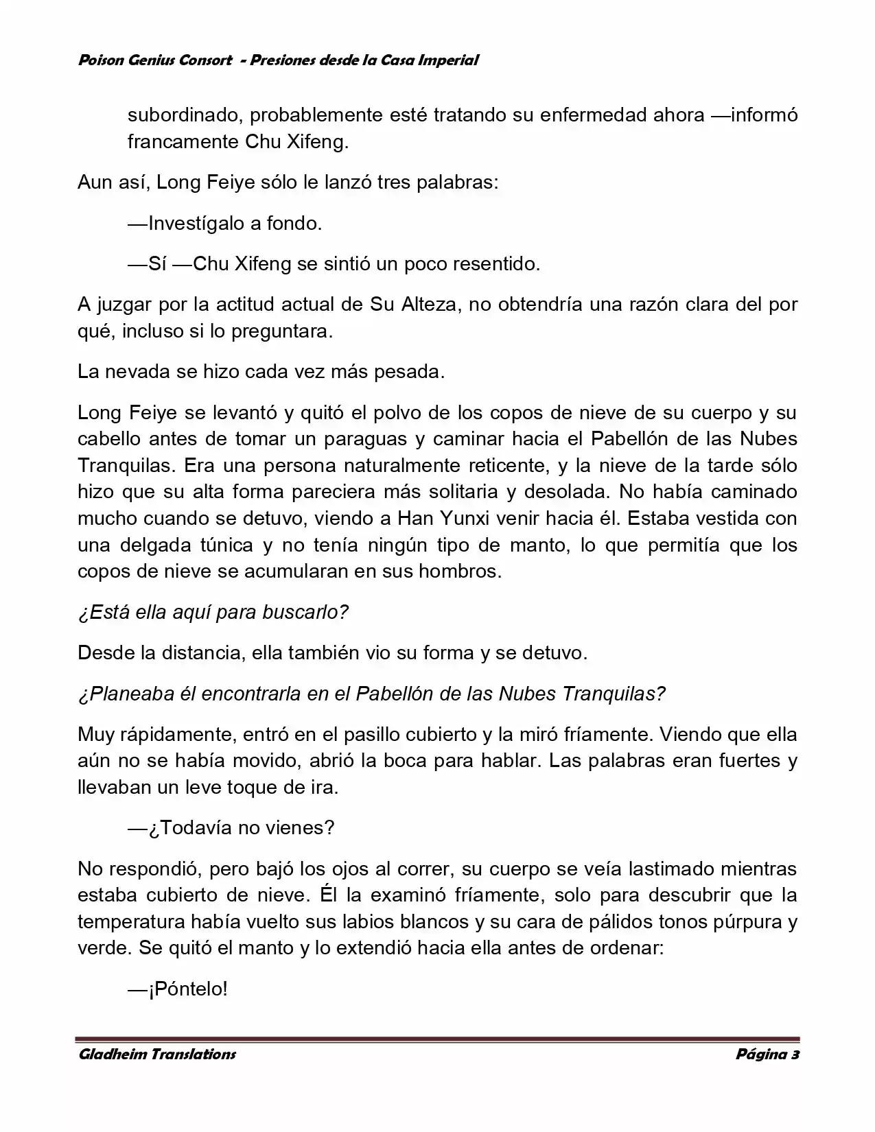Poison Genious Consort (Novela) - Capítulo 147 - Página 3 - LectorTMOo