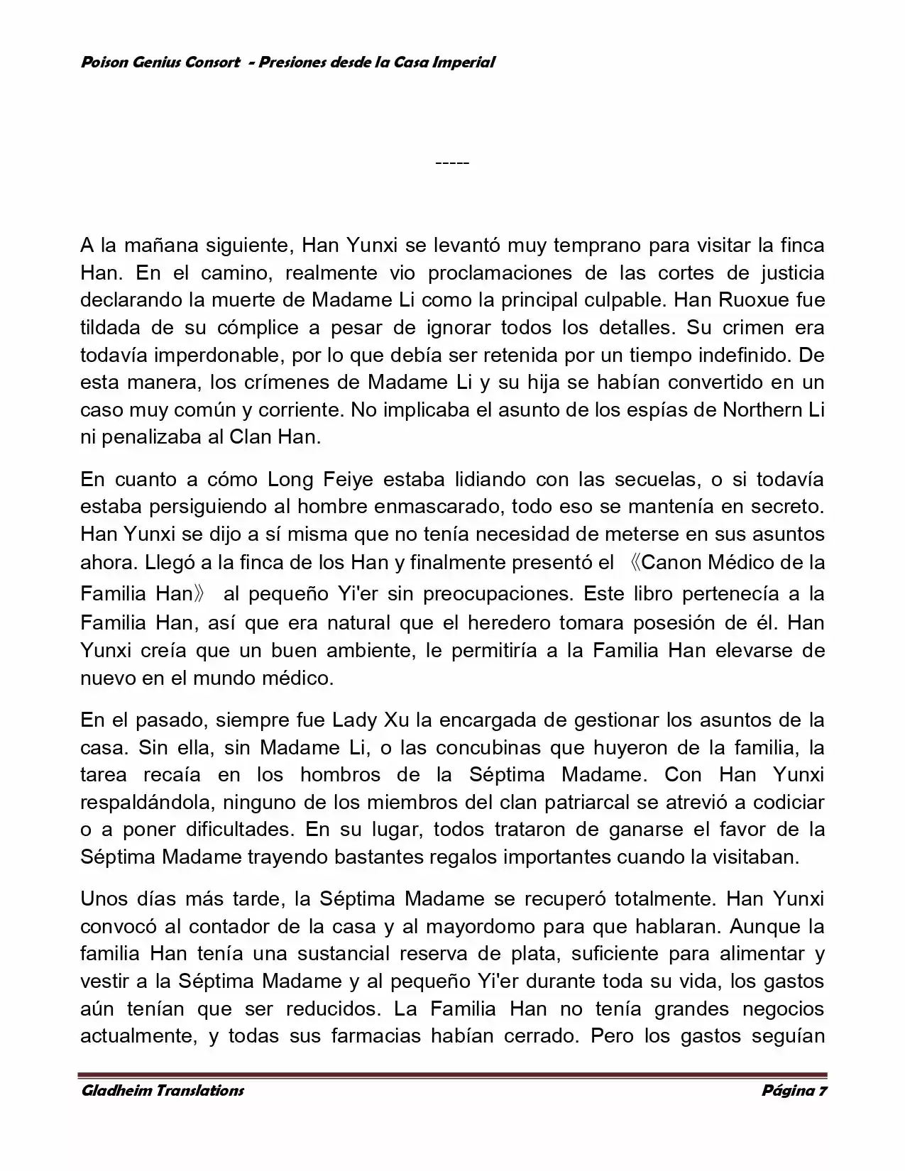 Poison Genious Consort (Novela) - Capítulo 147 - Página 7 - LectorTMOo