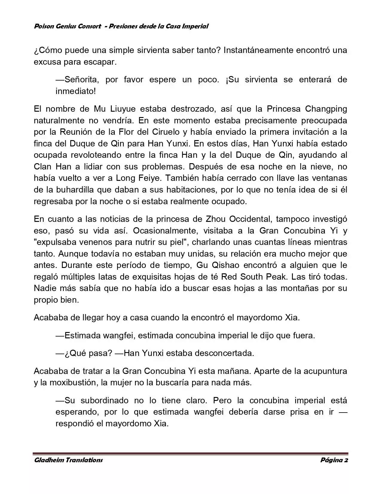 Poison Genious Consort (Novela) - Capítulo 148 - Página 2 - LectorTMOo