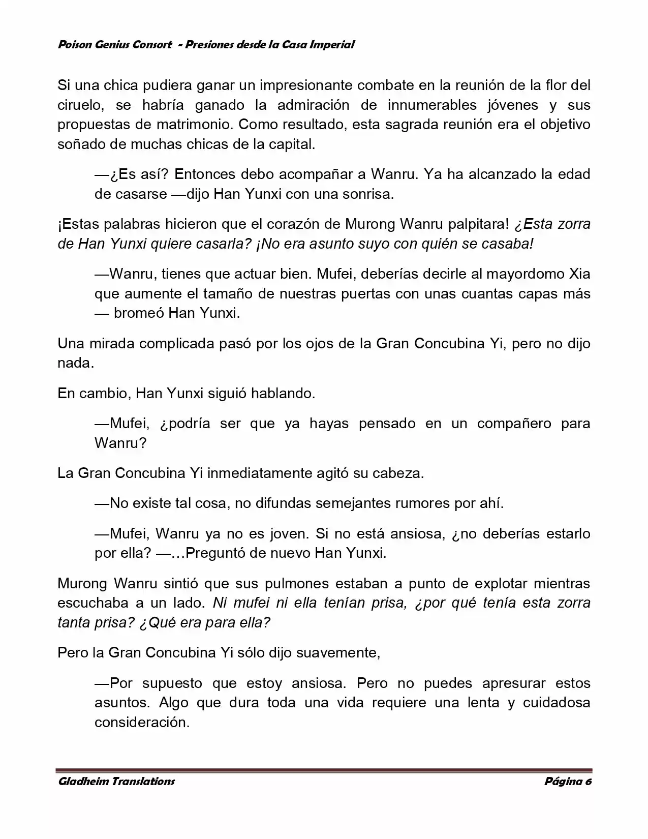 Poison Genious Consort (Novela) - Capítulo 148 - Página 6 - LectorTMOo
