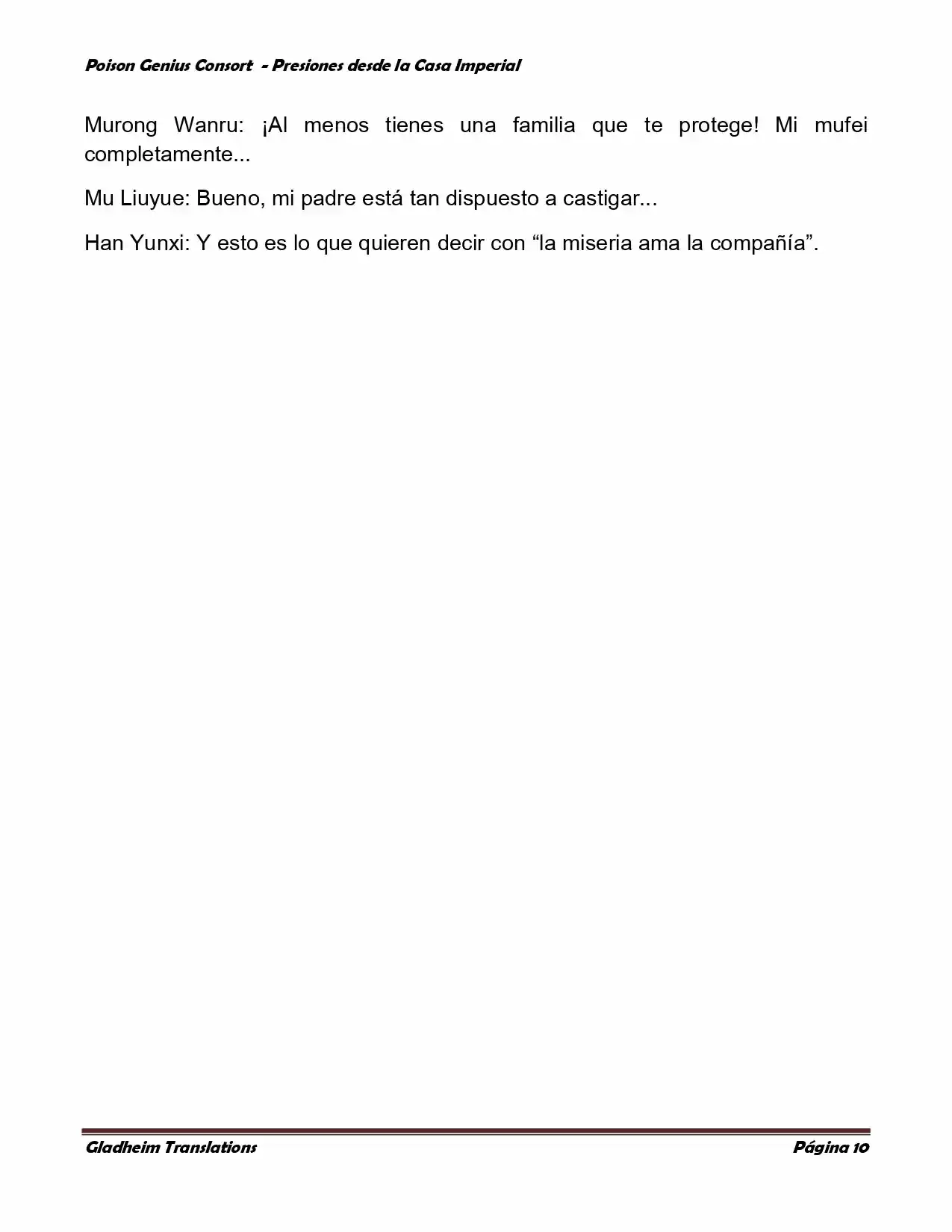 Poison Genious Consort (Novela) - Capítulo 148 - Página 10 - LectorTMOo