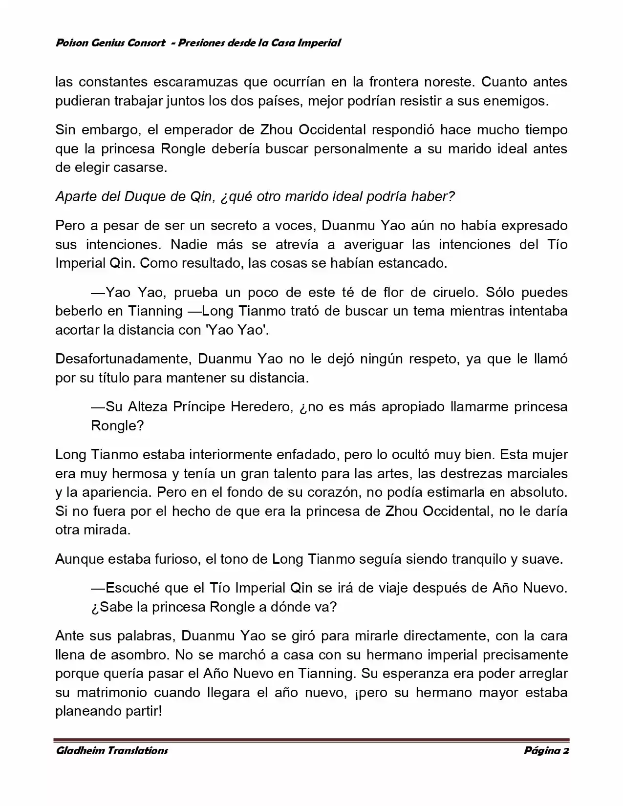 Poison Genious Consort (Novela) - Capítulo 149 - Página 2 - LectorTMOo